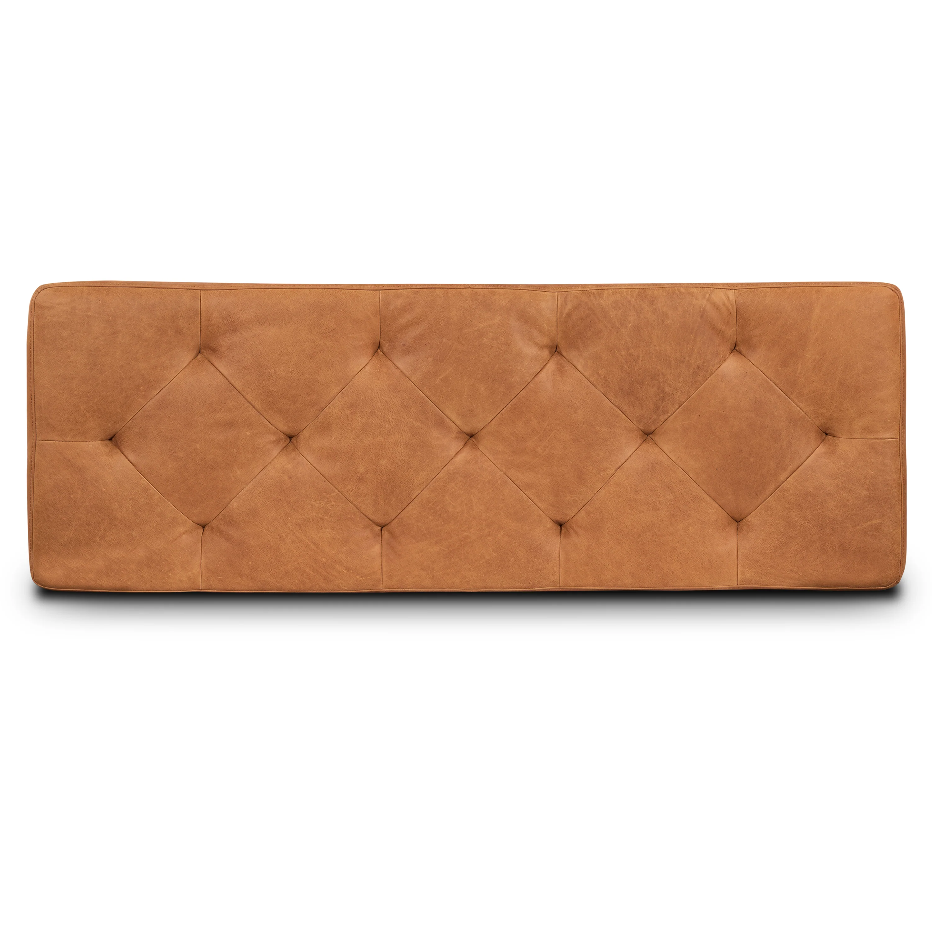 Senja Leather Storage Ottoman | Cognac Tan - Image 7