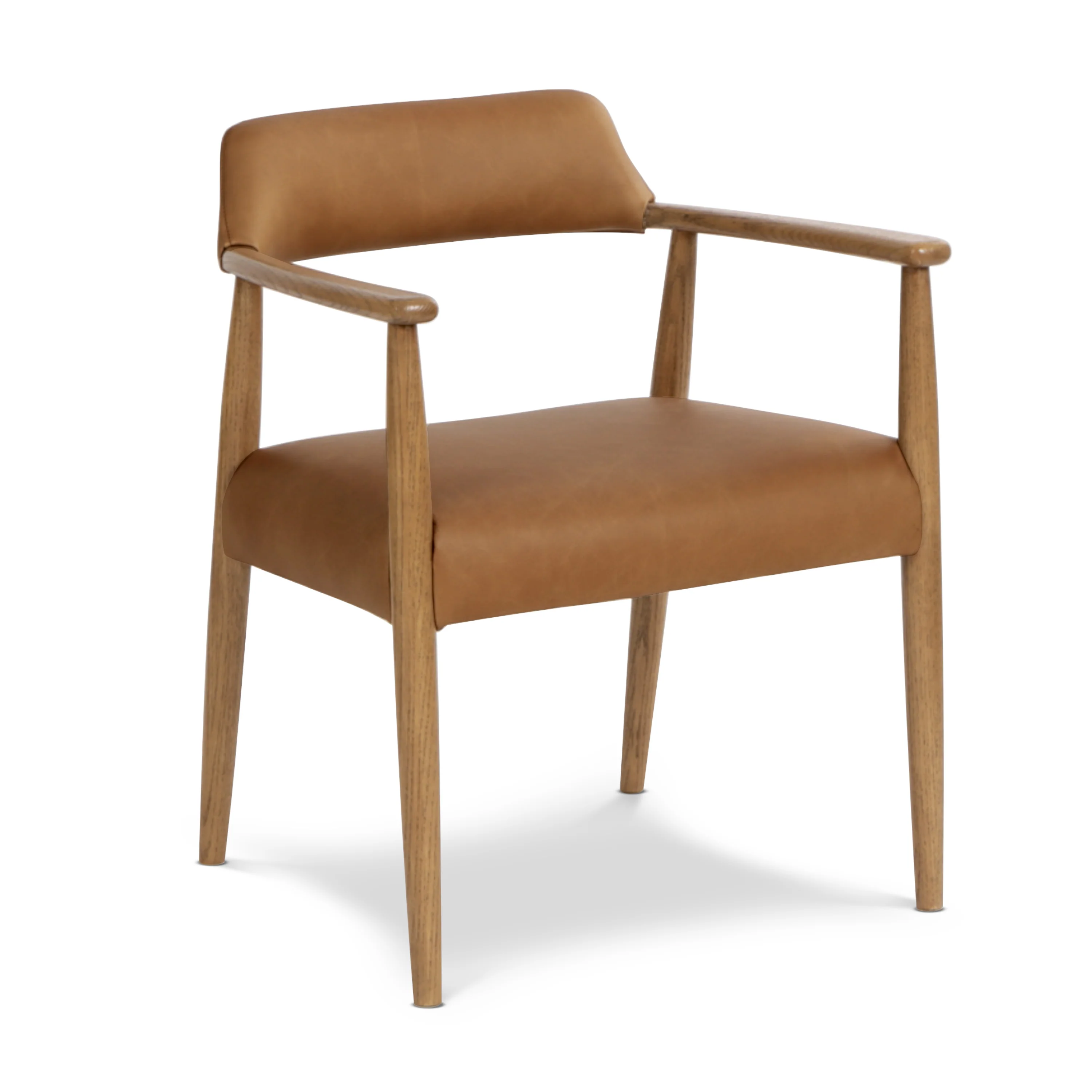Sento Leather Dining Chair | Waxed Tan - Image 4