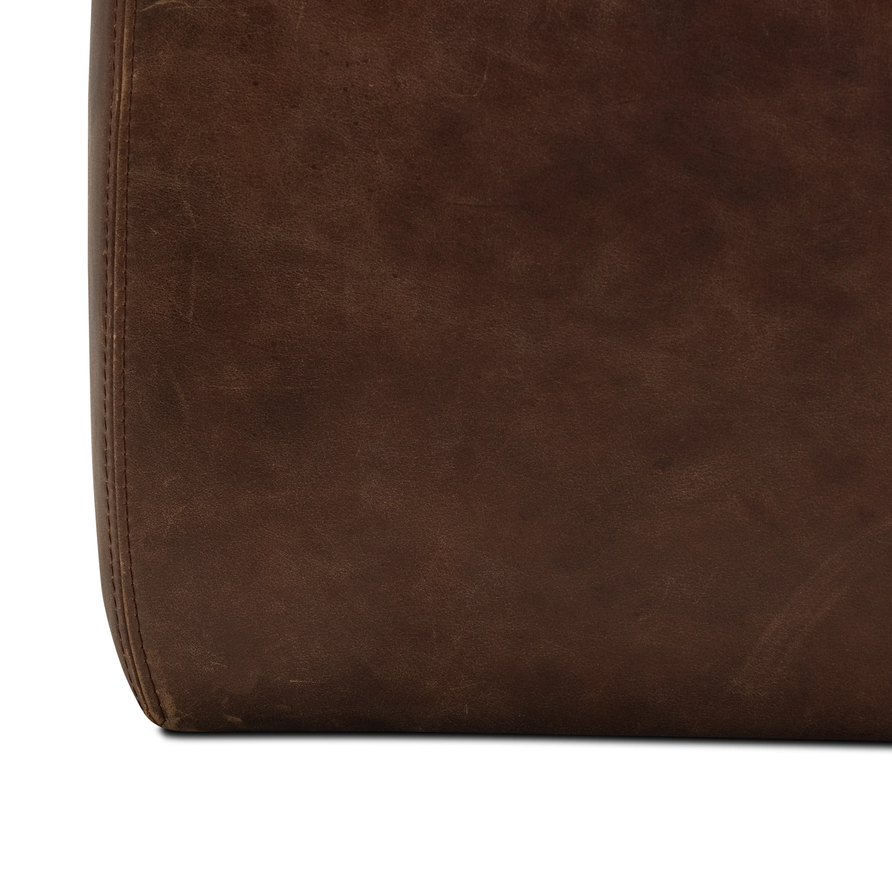 Sequoia Leather Ottoman | Chocolate Brown - Image 13
