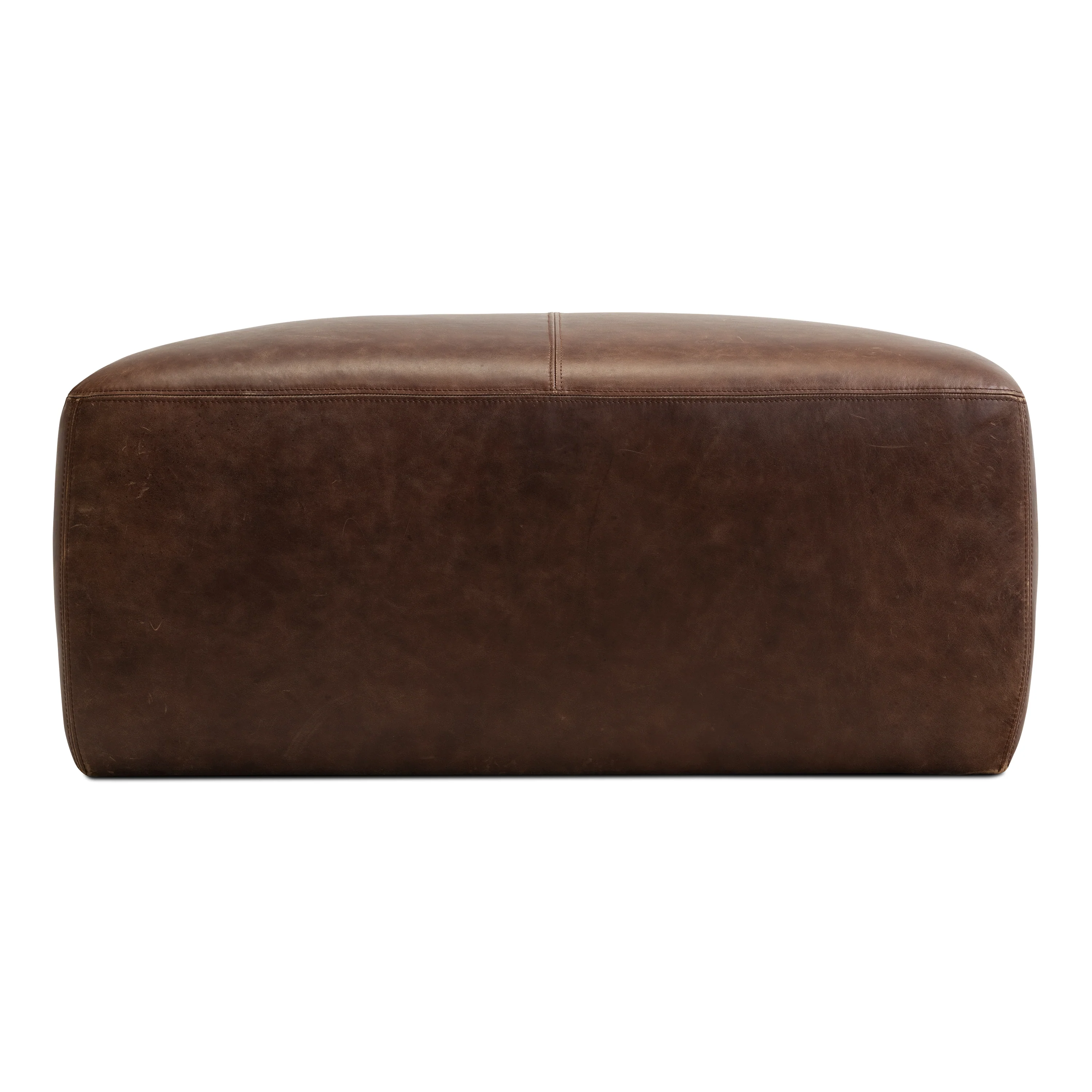 Sequoia Leather Ottoman | Chocolate Brown - Image 5