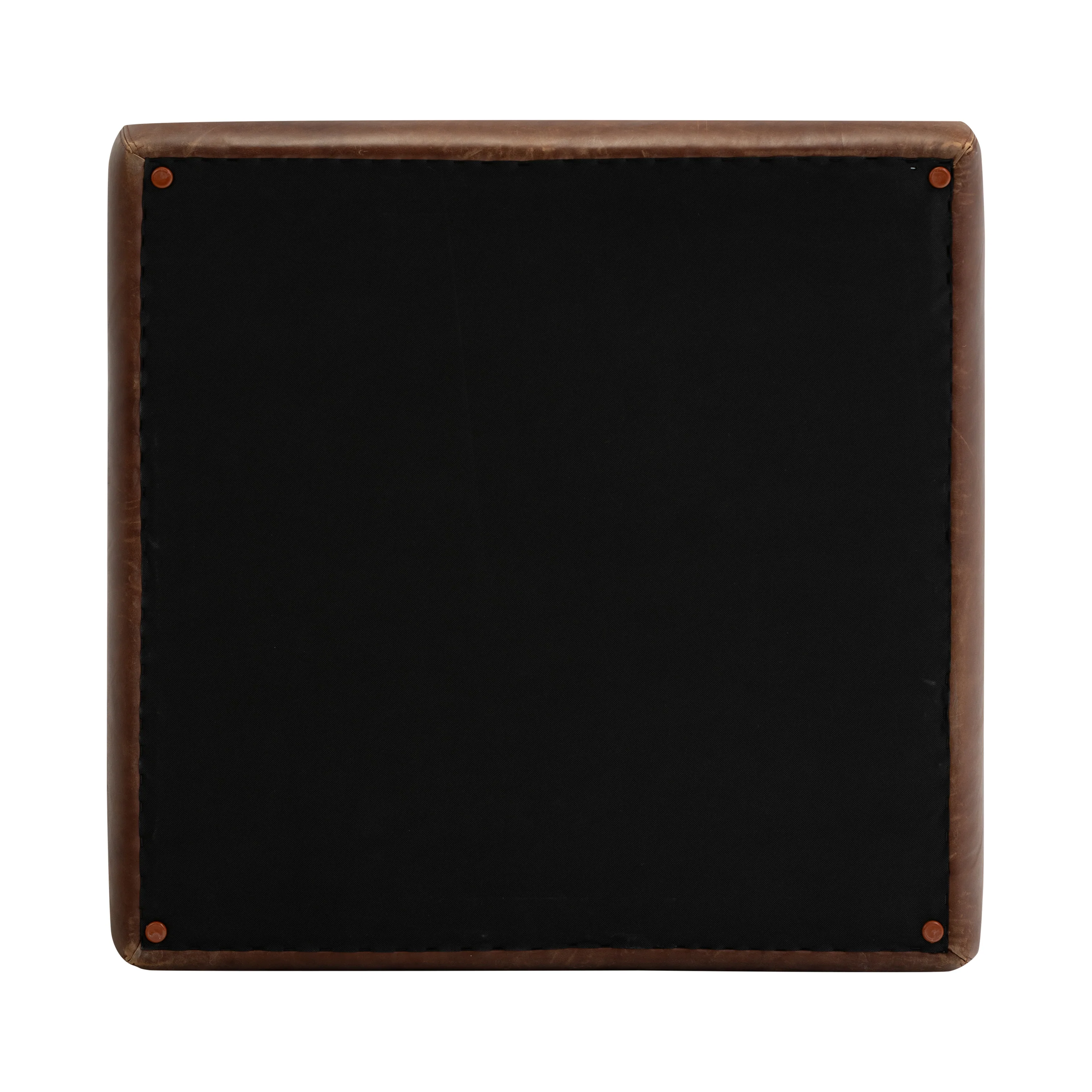 Sequoia Leather Ottoman | Chocolate Brown - Image 9