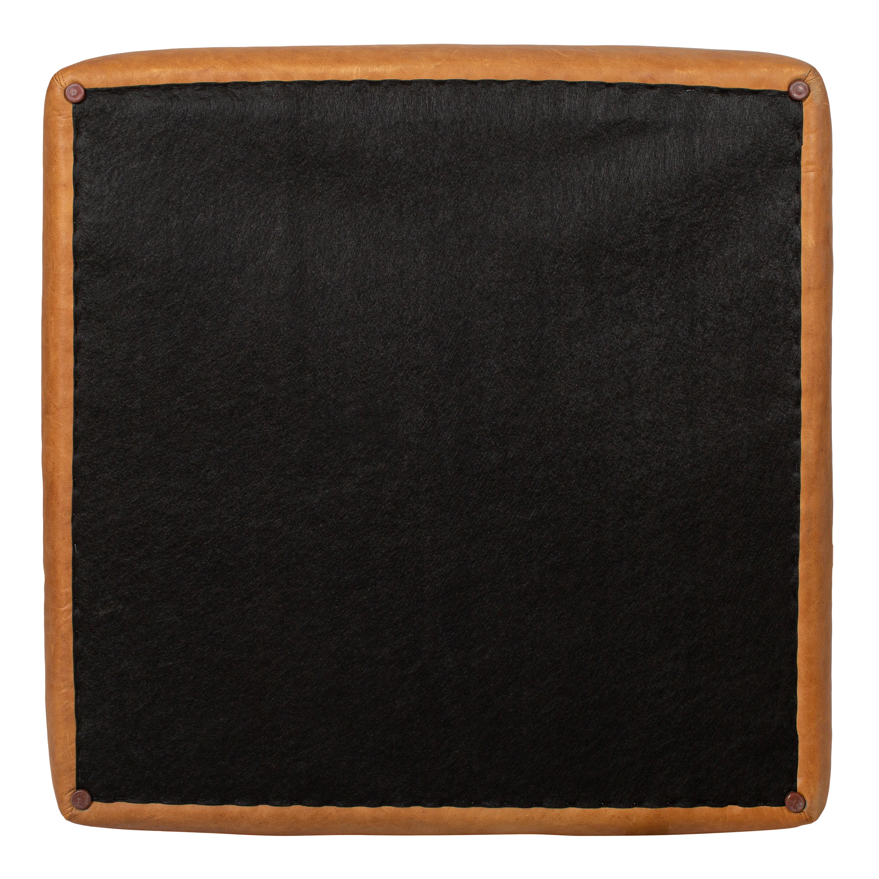 Sequoia Leather Ottoman | Cognac Tan - Image 11
