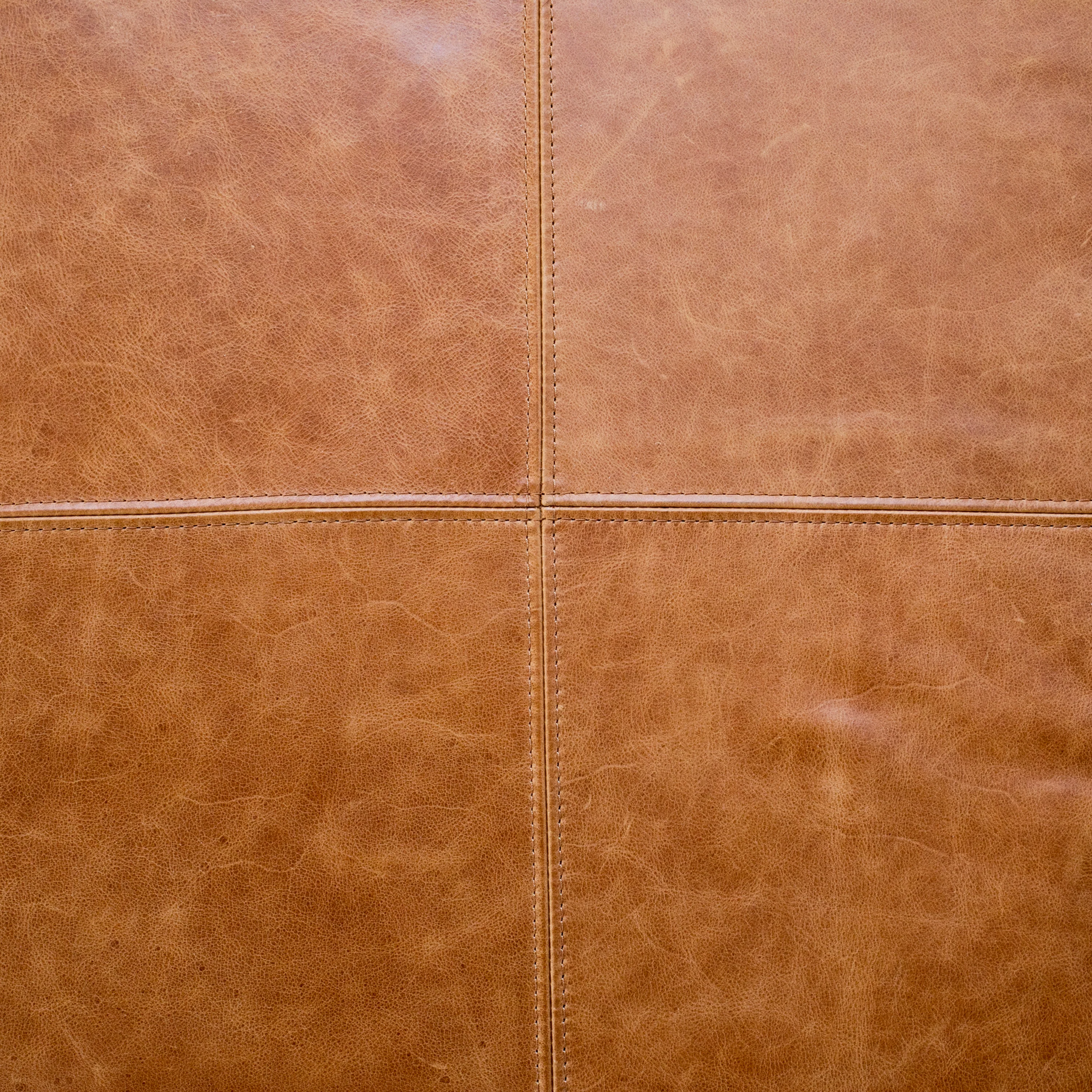 Sequoia Leather Ottoman | Cognac Tan - Image 13