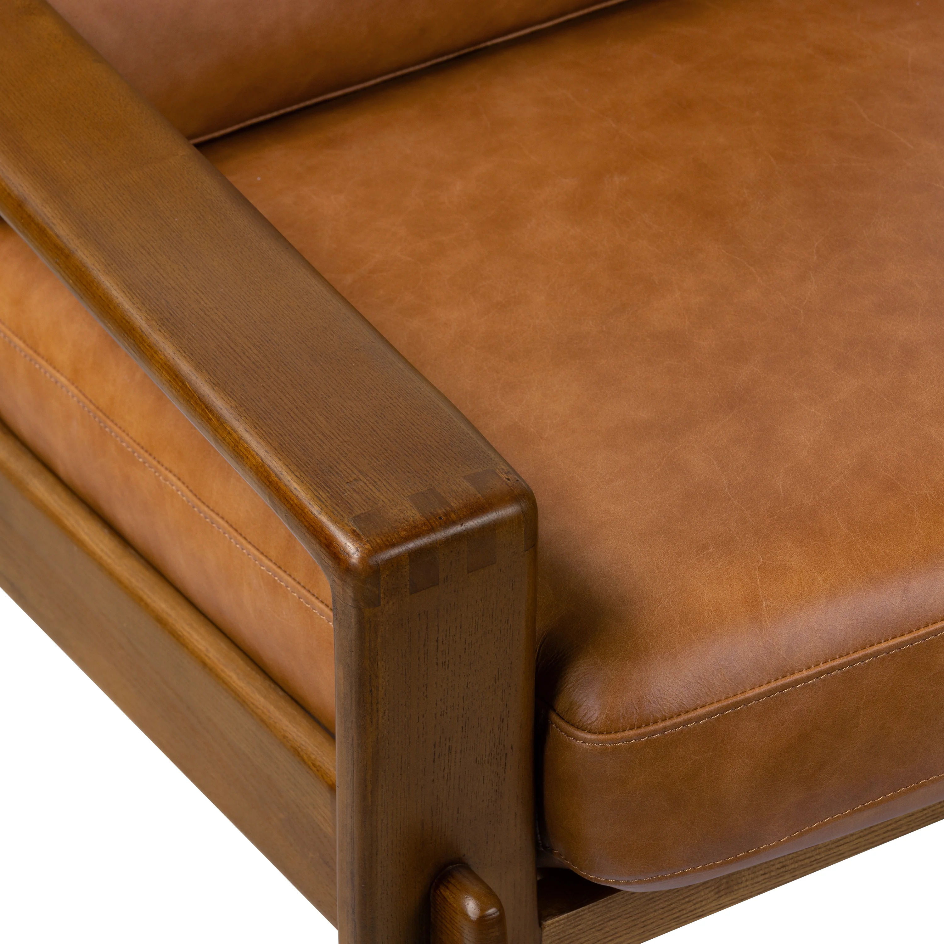 Skive Leather Lounge Chair | Cognac Tan - Image 10