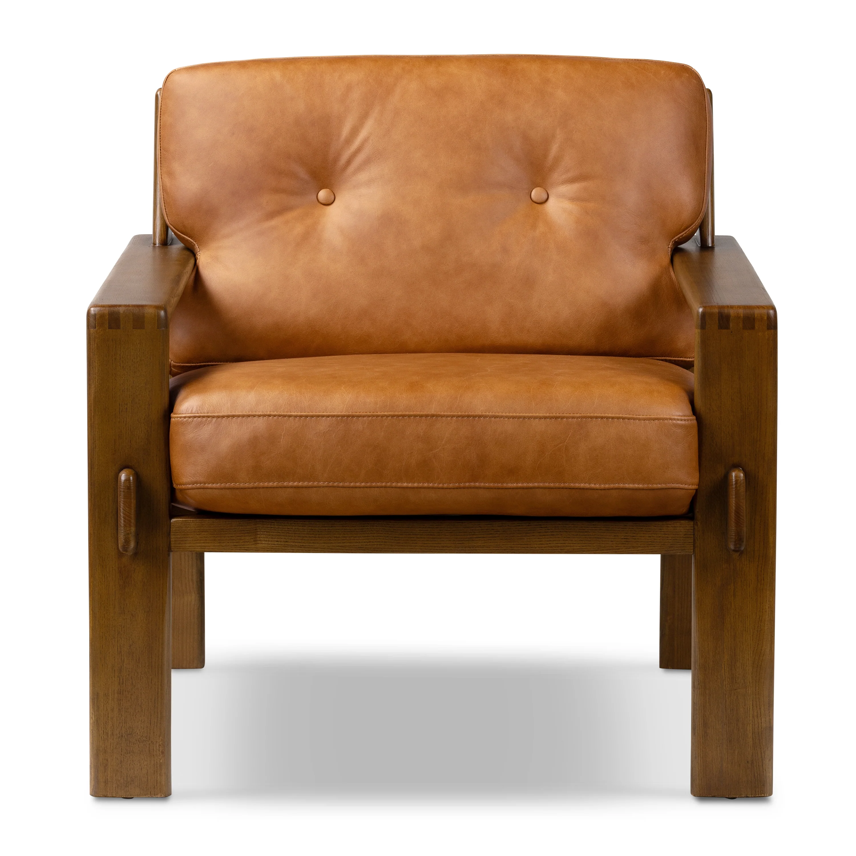 Skive Leather Lounge Chair | Cognac Tan - Image 3