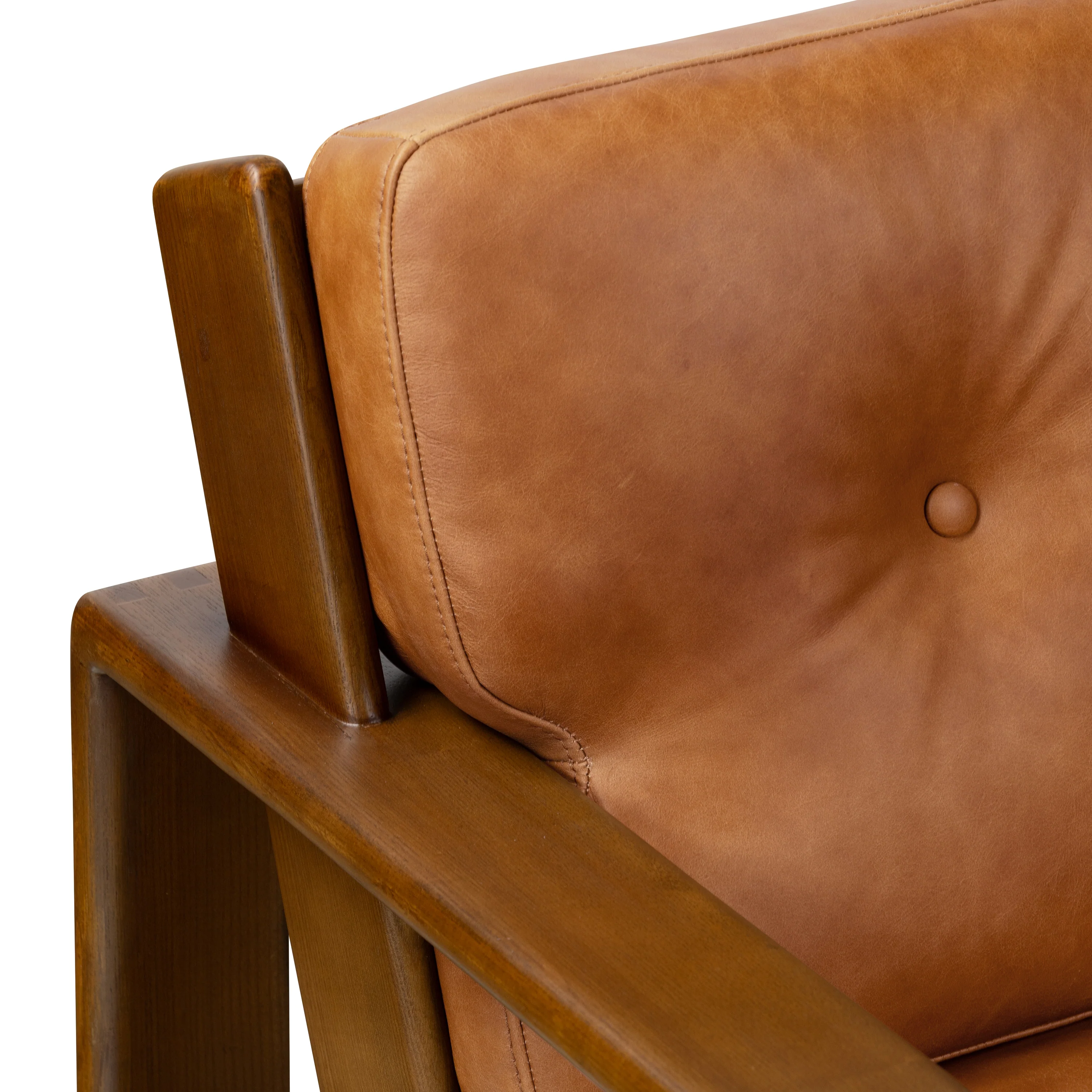 Skive Leather Lounge Chair | Cognac Tan - Image 8