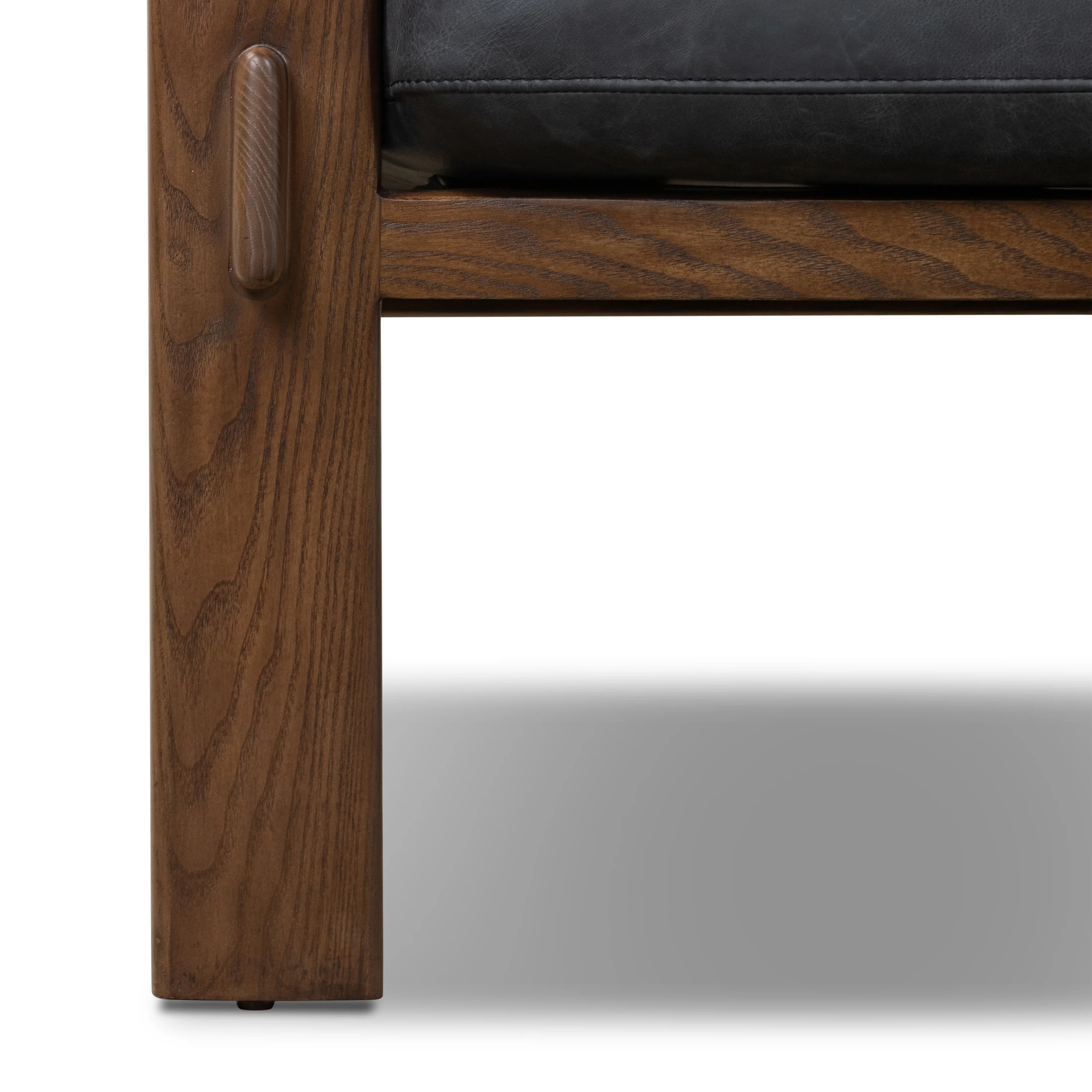 Skive Leather Lounge Chair | Onyx Black - Image 14