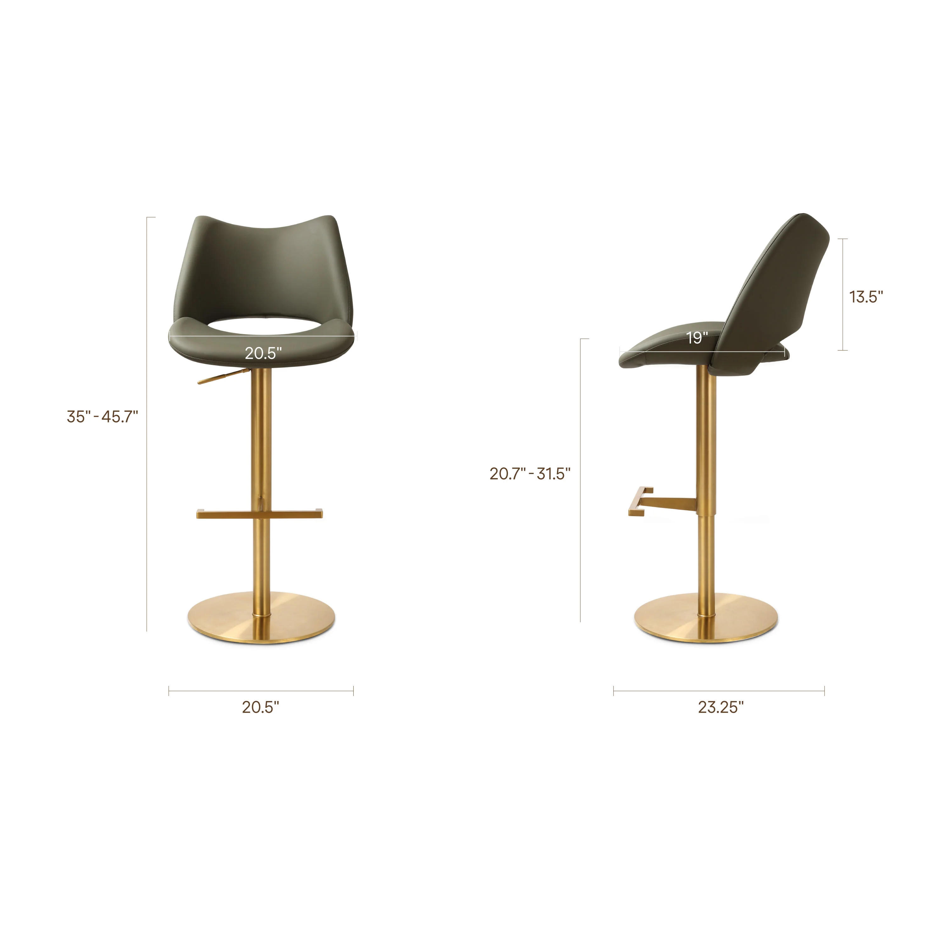 Sola Counter Stool | Fiori Green - Image 11