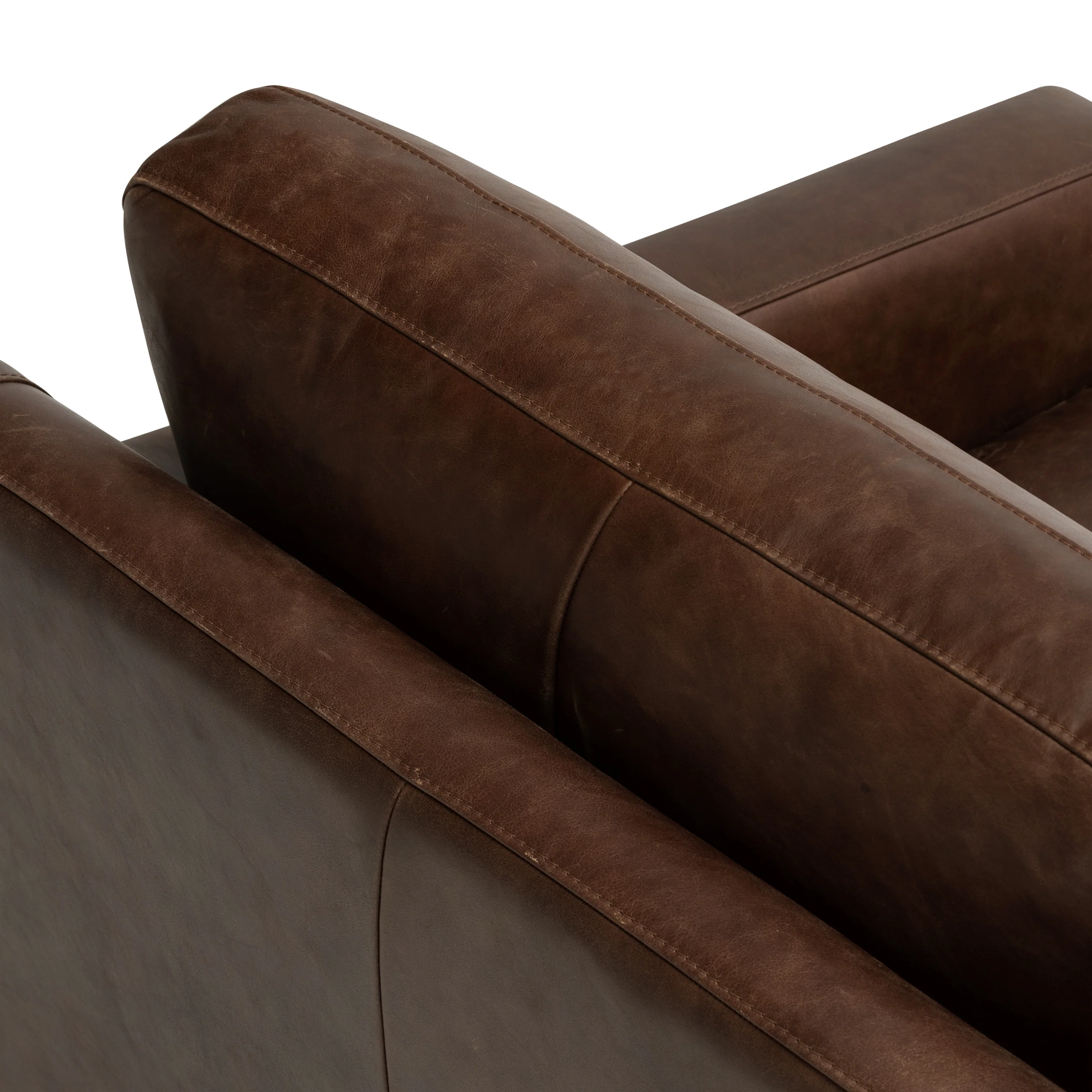 Sorrento Leather Lounge Chair | Chocolate Brown - Image 10