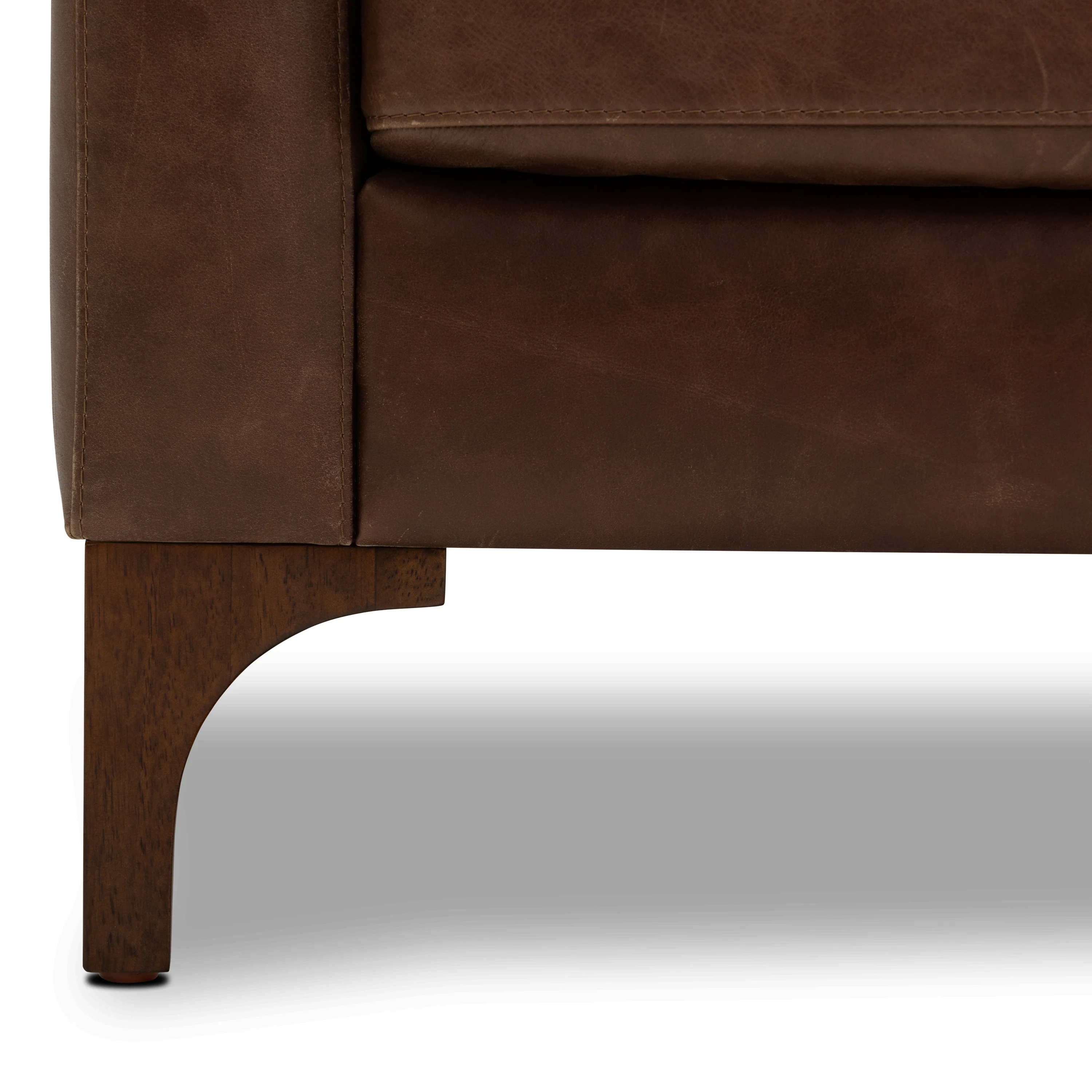 Sorrento Leather Lounge Chair | Chocolate Brown - Image 12