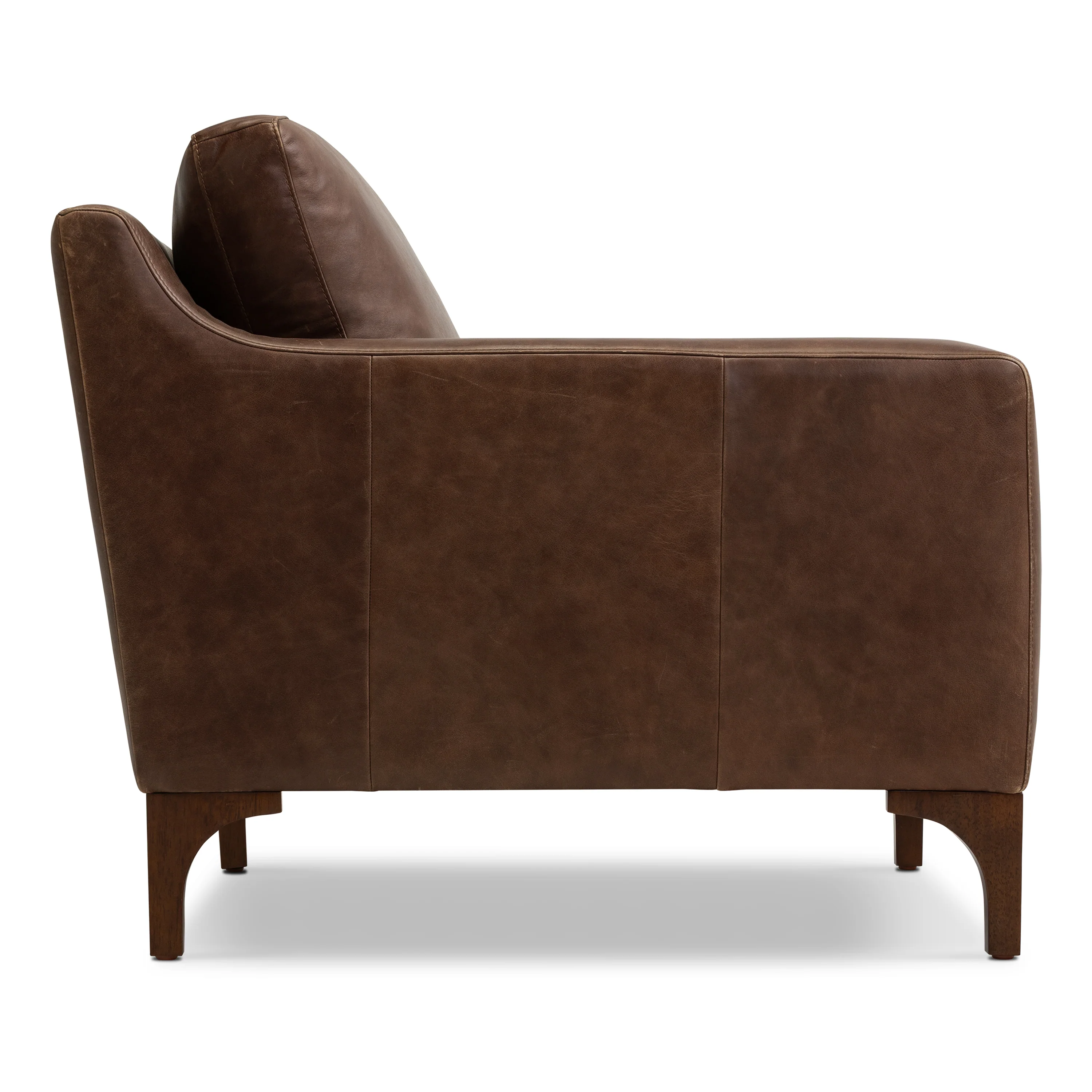Sorrento Leather Lounge Chair | Chocolate Brown - Image 6