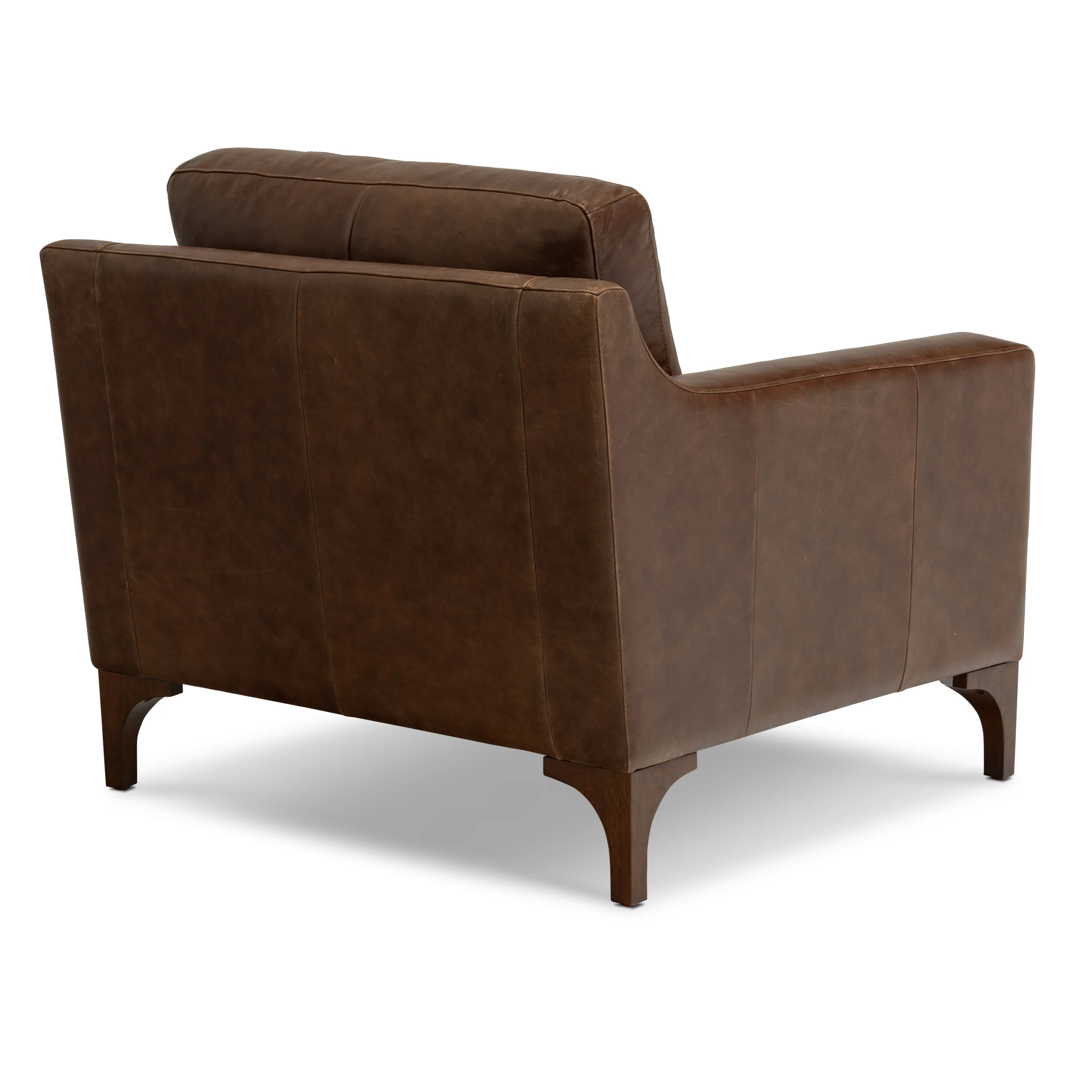 Sorrento Leather Lounge Chair | Chocolate Brown - Image 7