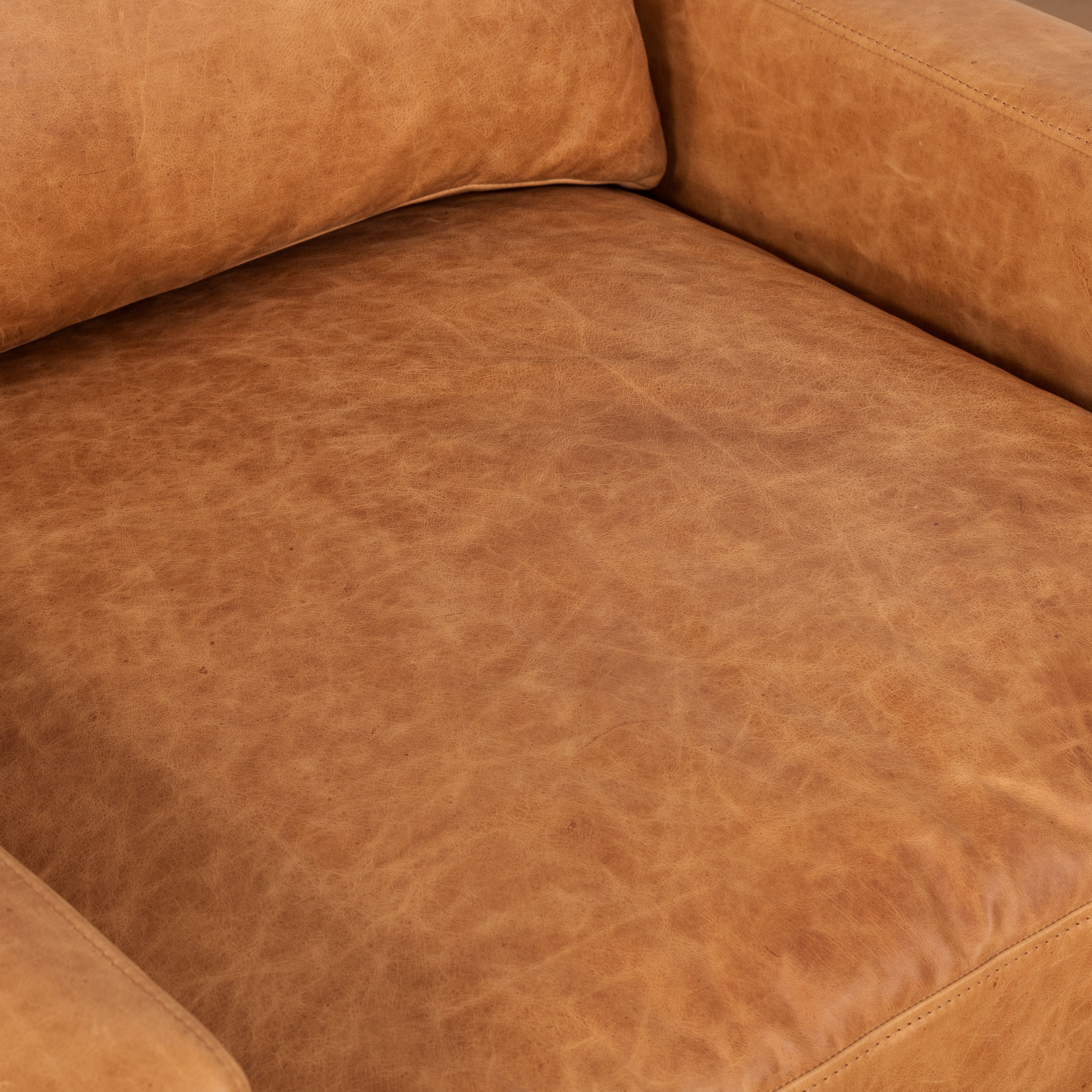 Sorrento Leather Lounge Chair | Cognac Tan - Image 12