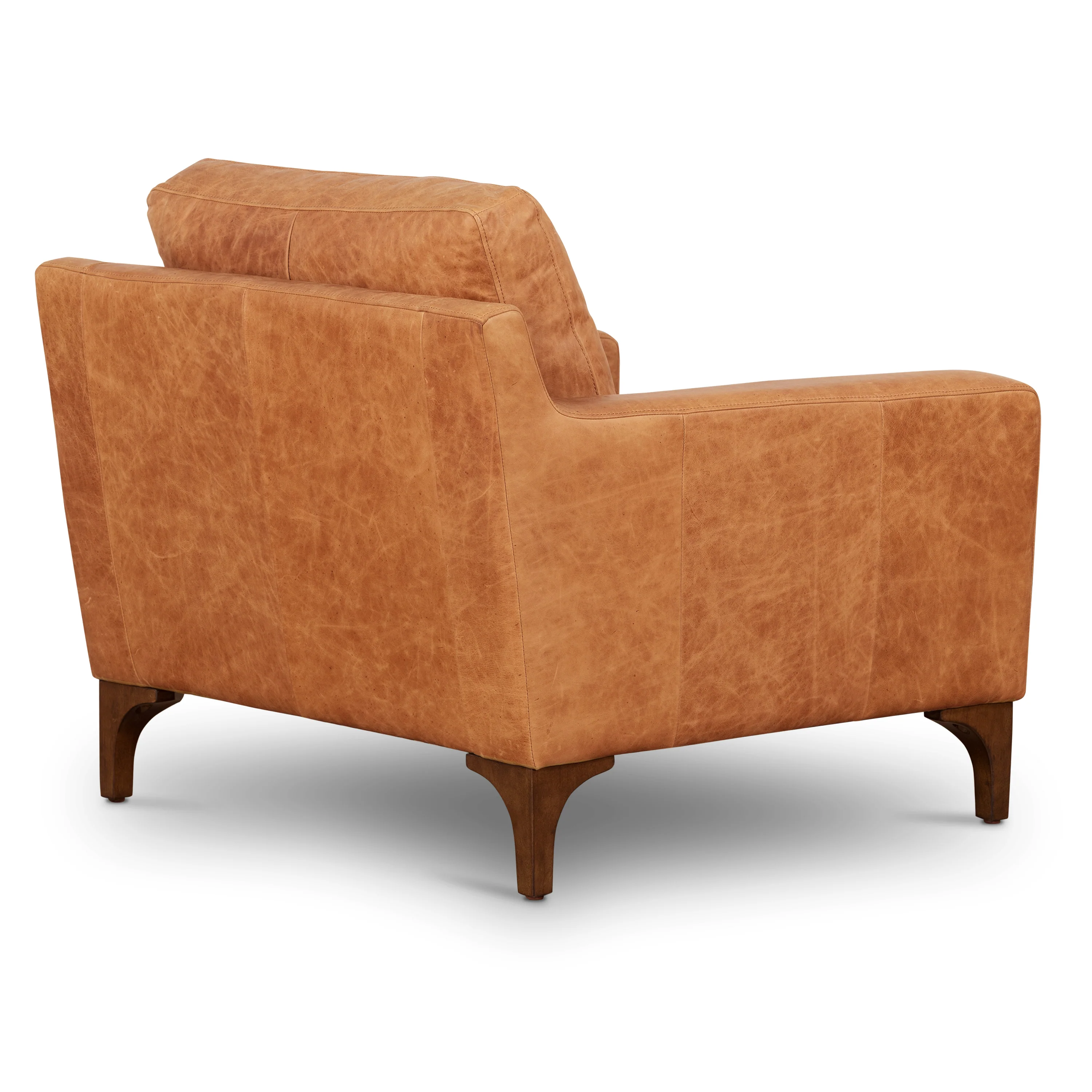 Sorrento Leather Lounge Chair | Cognac Tan - Image 7