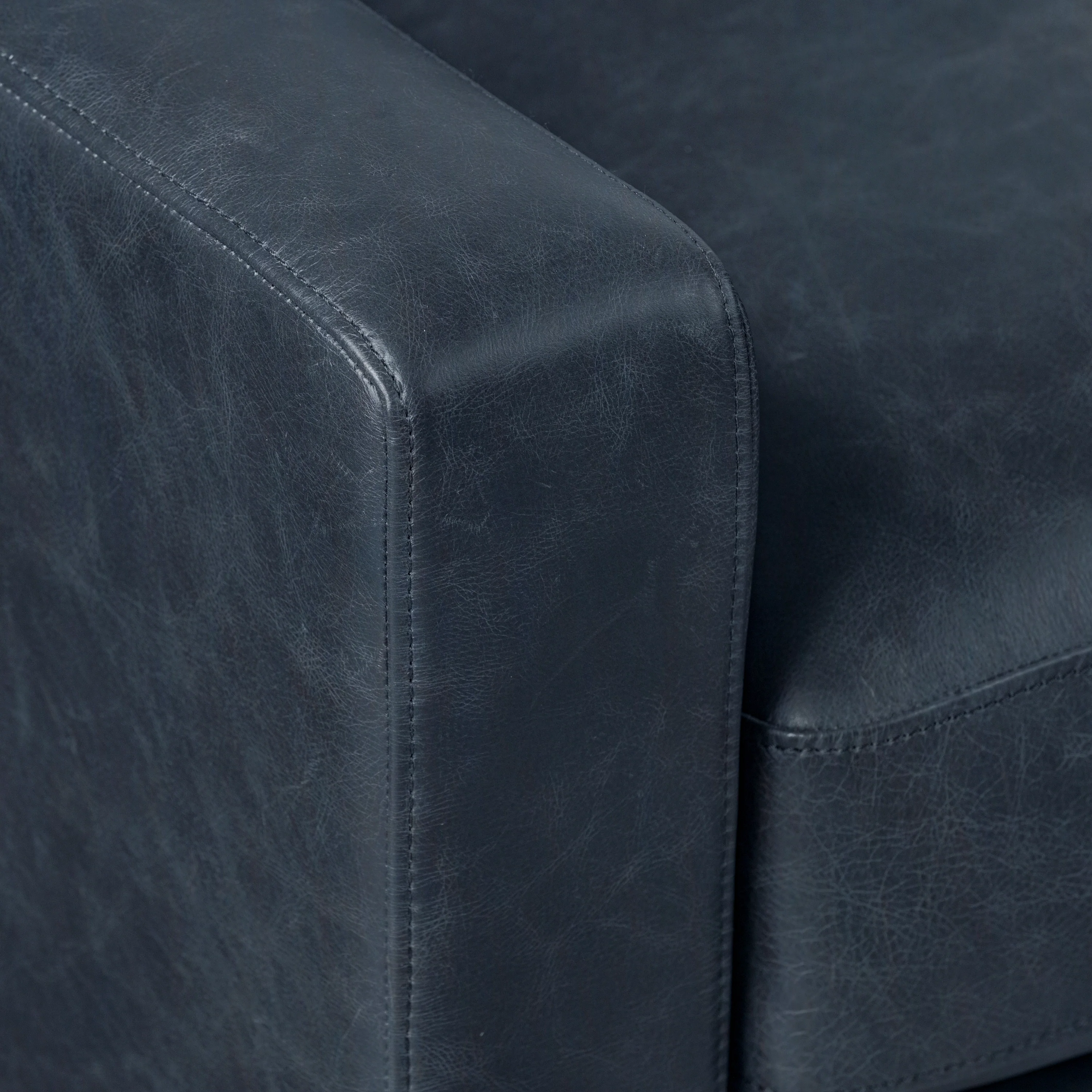 Sorrento Leather Lounge Chair | Nightfall Blue - Image 11