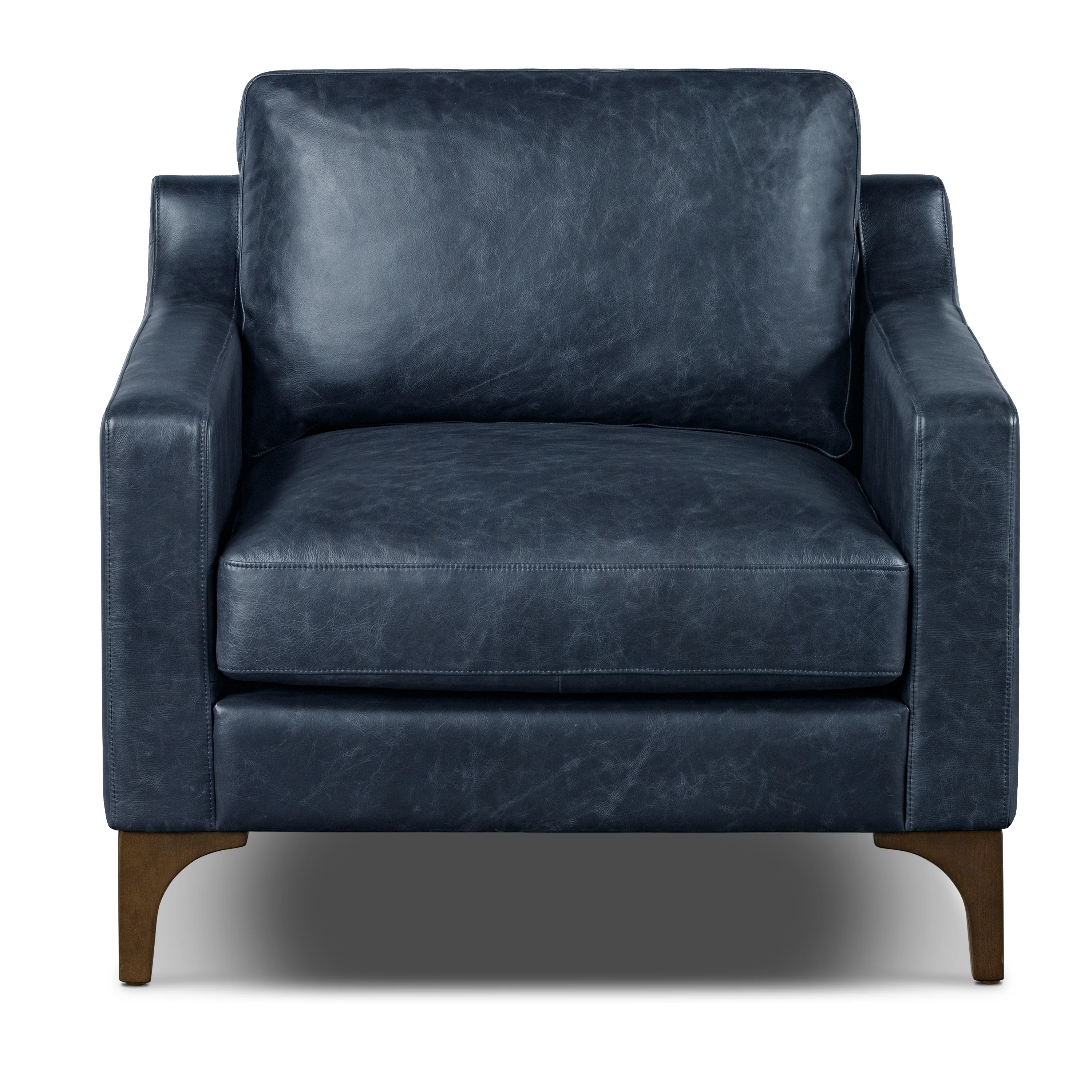 Sorrento Leather Lounge Chair | Nightfall Blue - Image 2