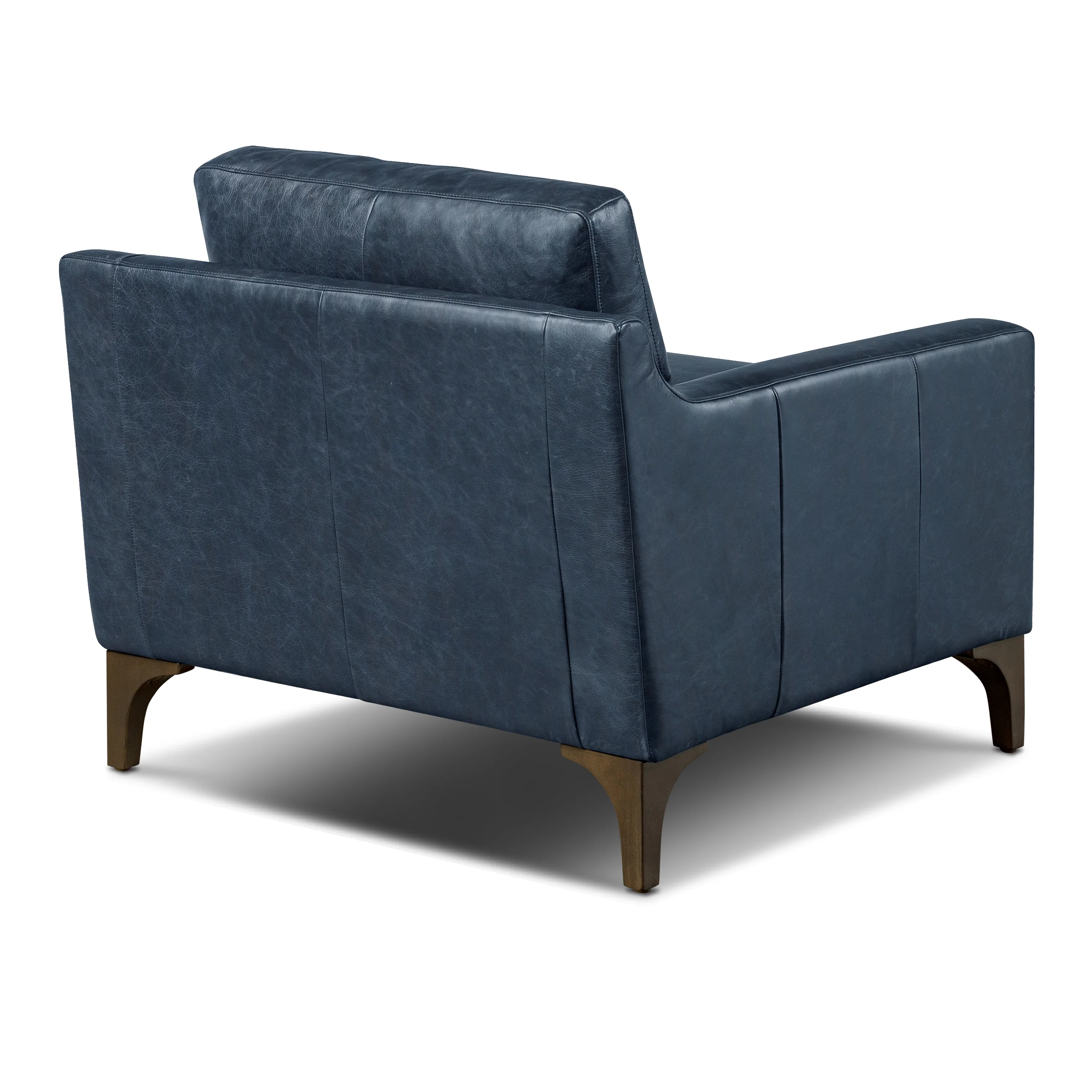 Sorrento Leather Lounge Chair | Nightfall Blue - Image 5