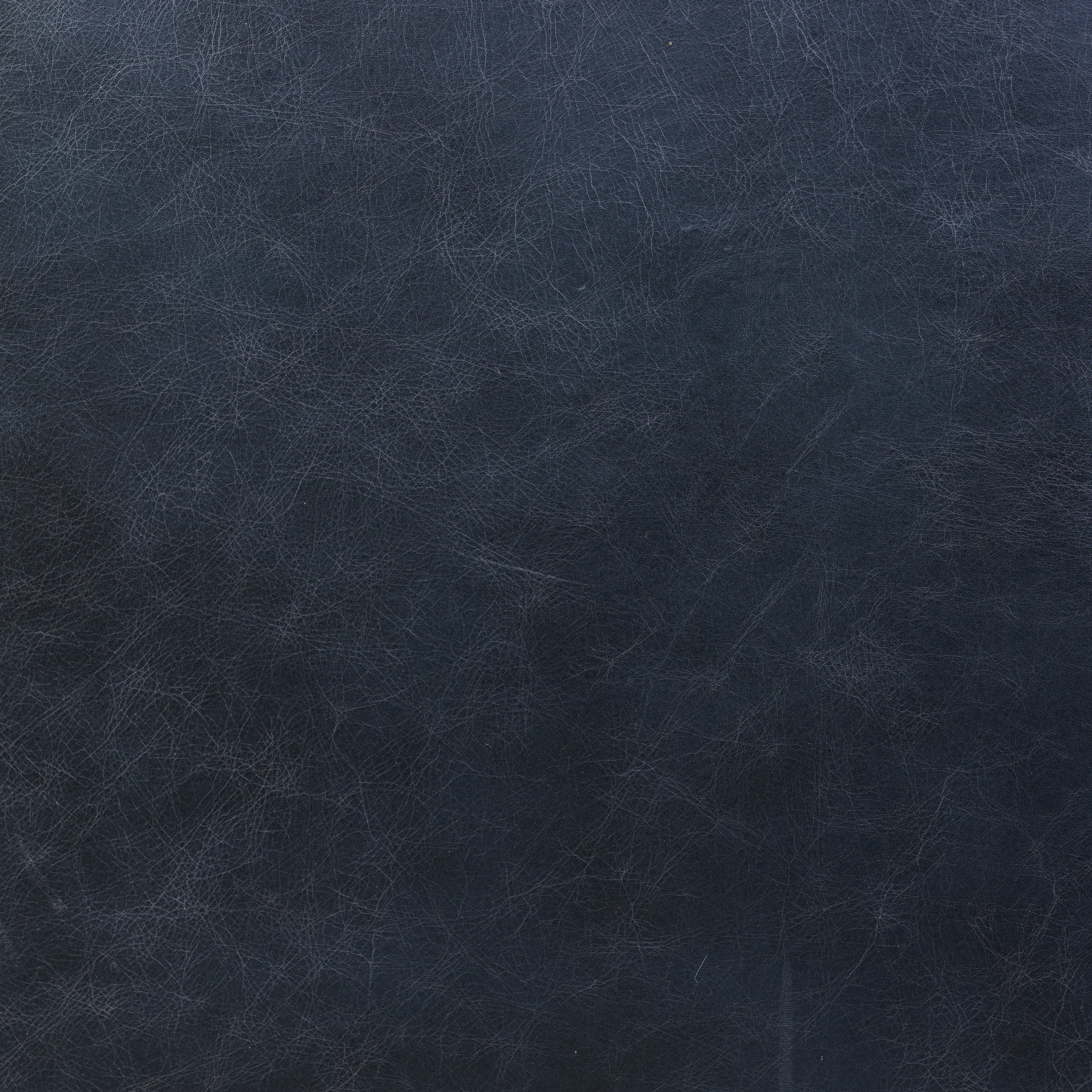 Sorrento Leather Ottoman | Nightfall Blue - Image 9