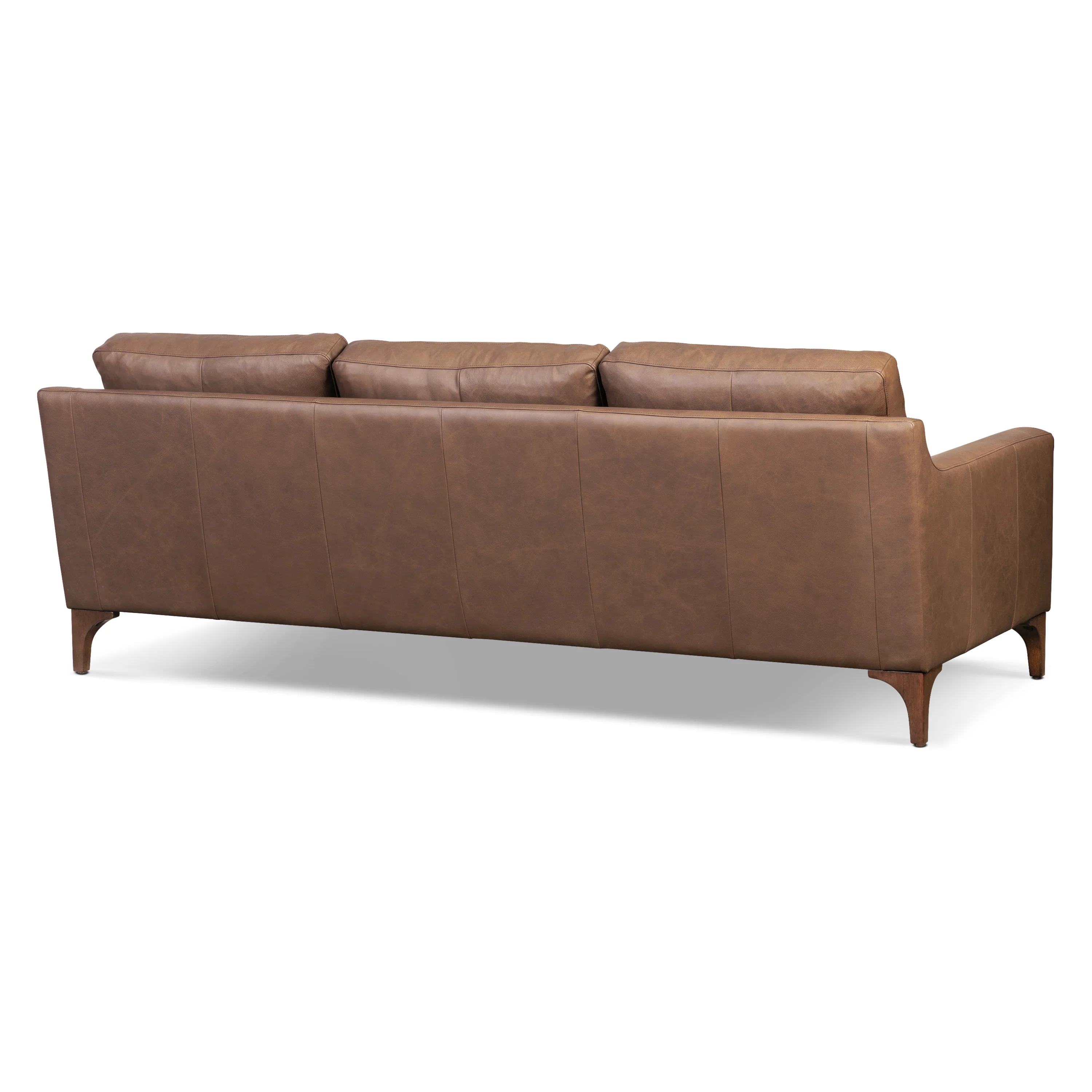 Sorrento 86" Leather Sofa | Caramel Brown - Image 6