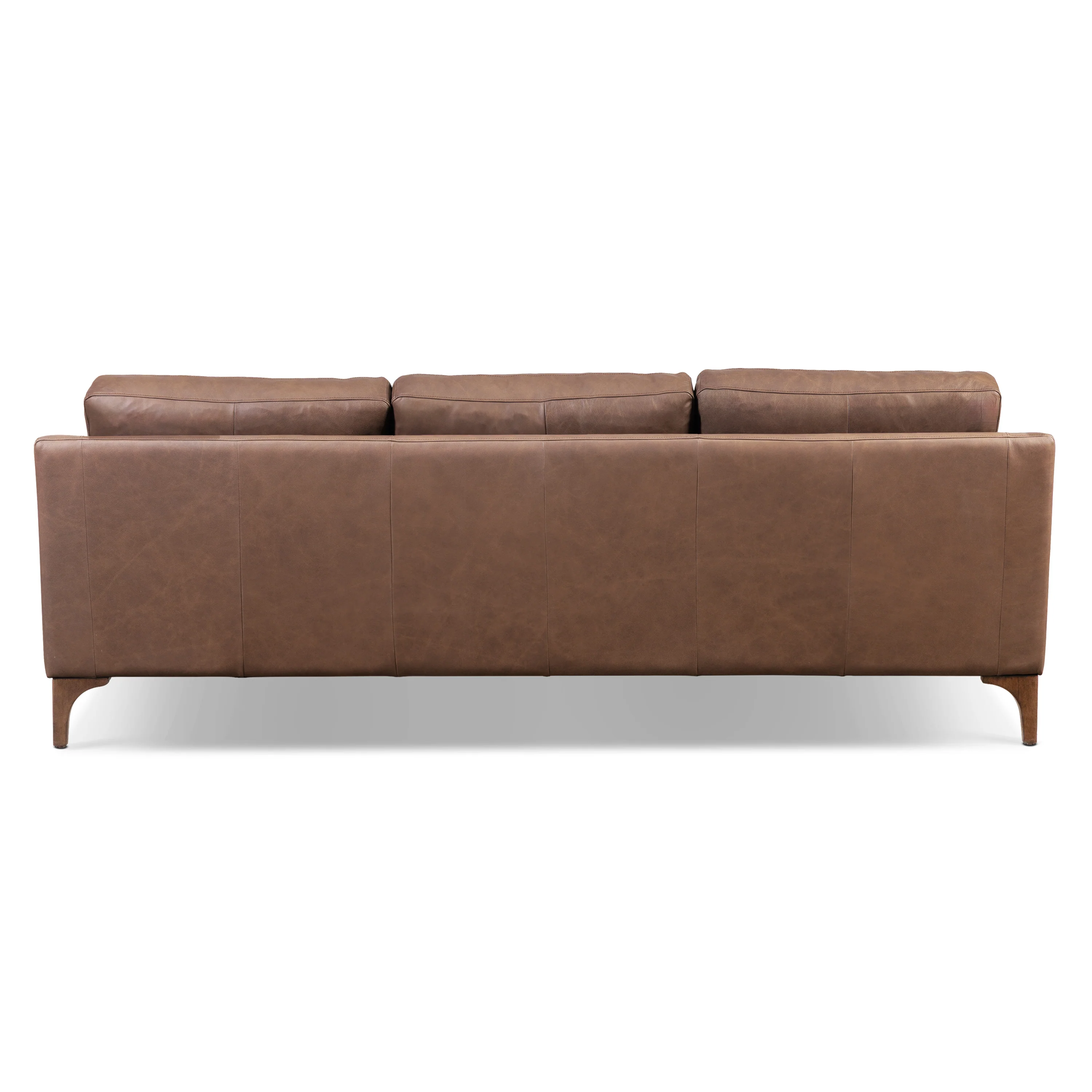 Sorrento 86" Leather Sofa | Caramel Brown - Image 7