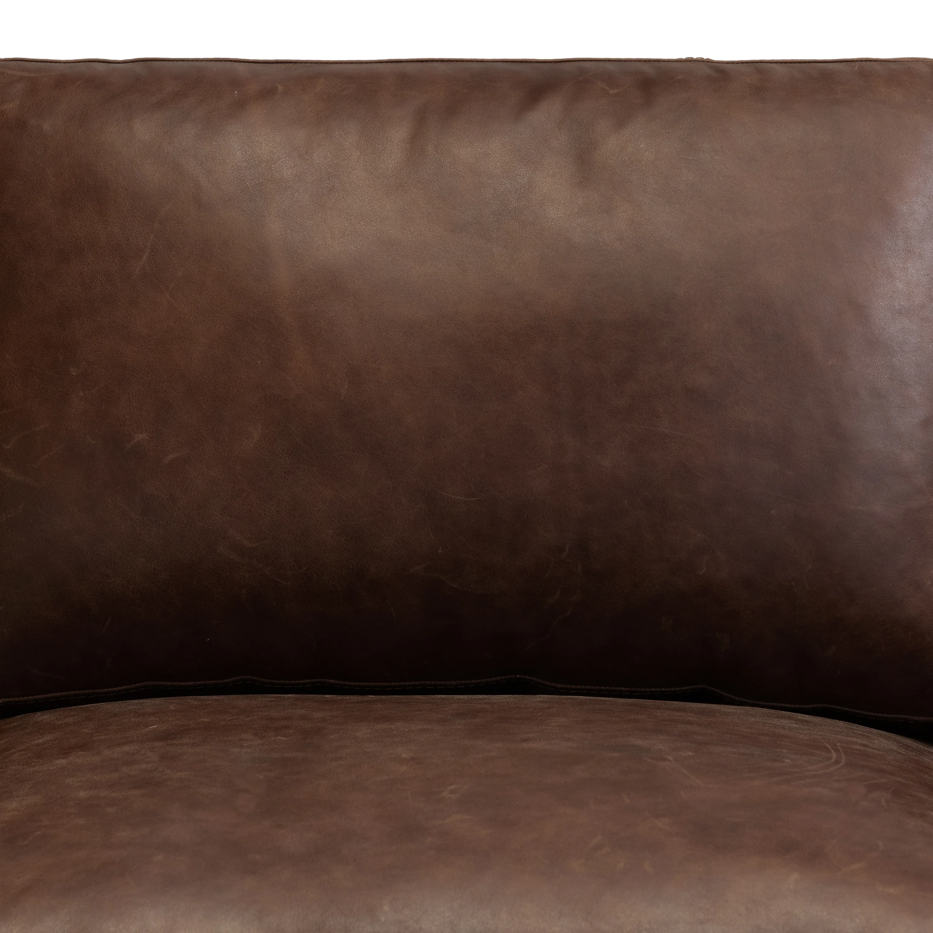 Sorrento 86" Leather Sofa | Chocolate Brown - Image 14