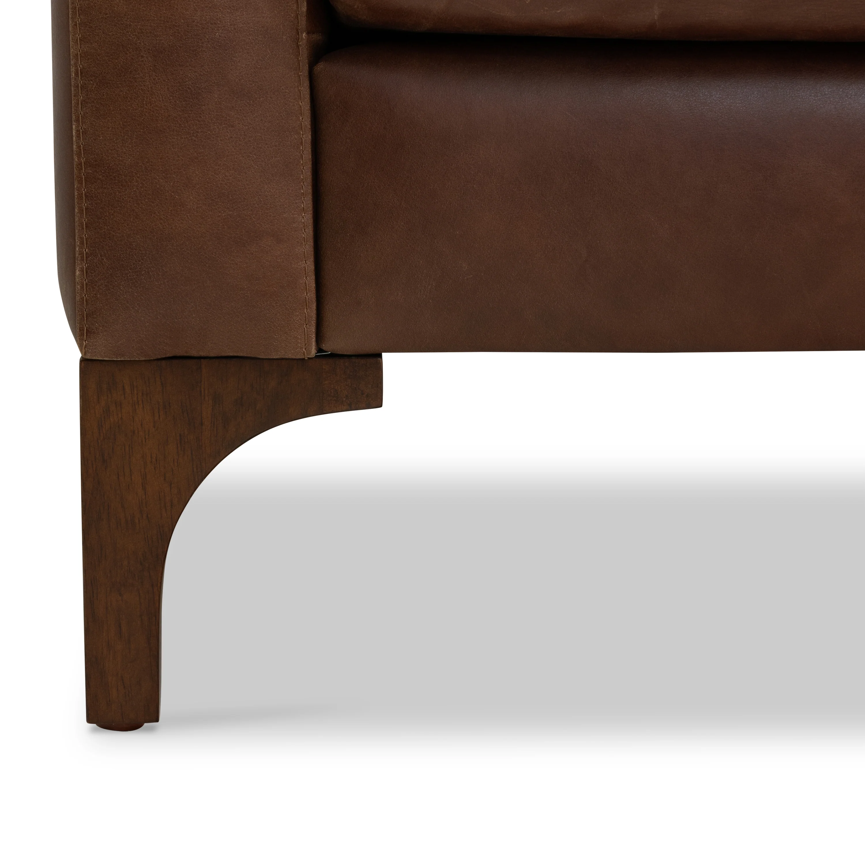 Sorrento 86" Leather Sofa | Chocolate Brown - Image 15