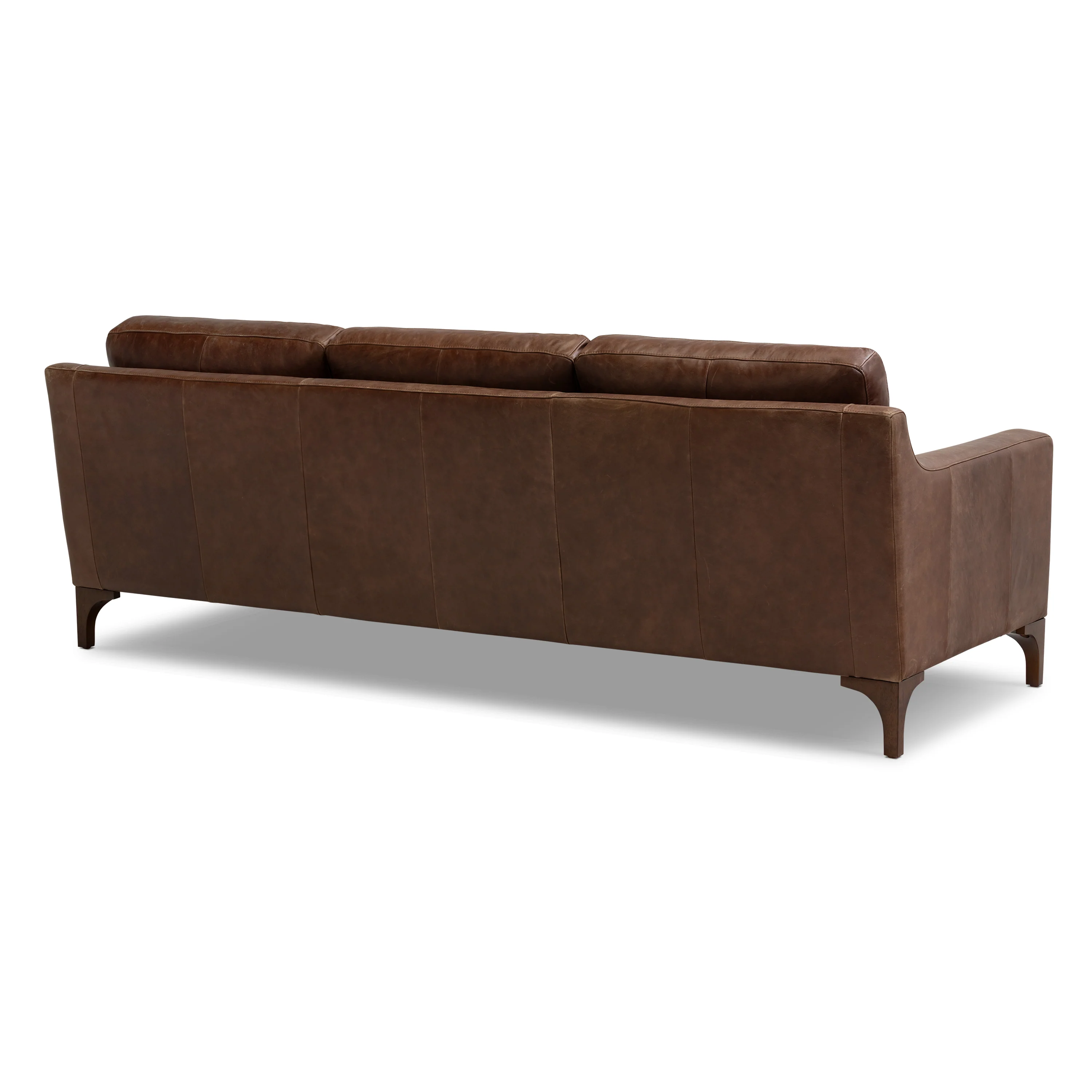 Sorrento 86" Leather Sofa | Chocolate Brown - Image 6