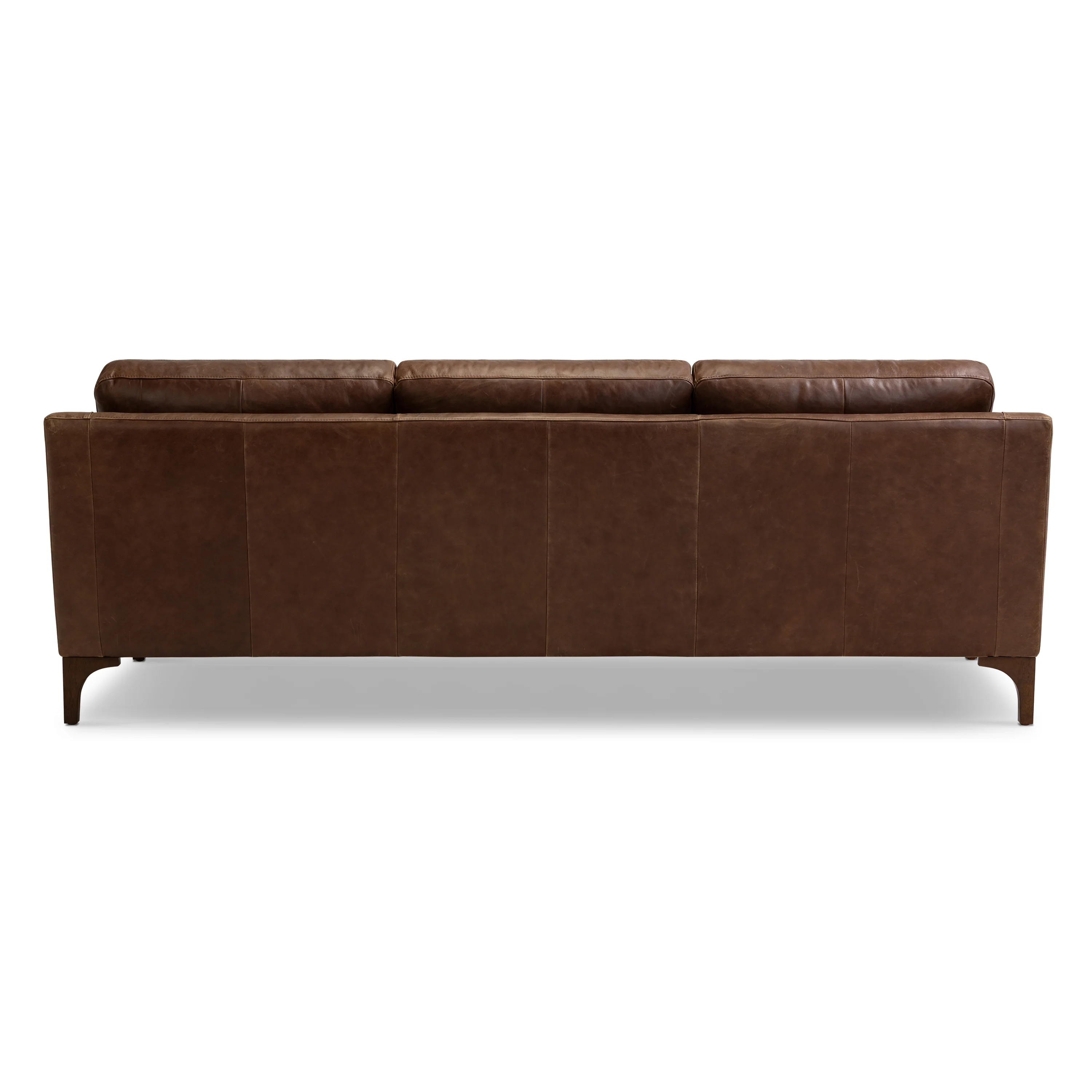 Sorrento 86" Leather Sofa | Chocolate Brown - Image 7