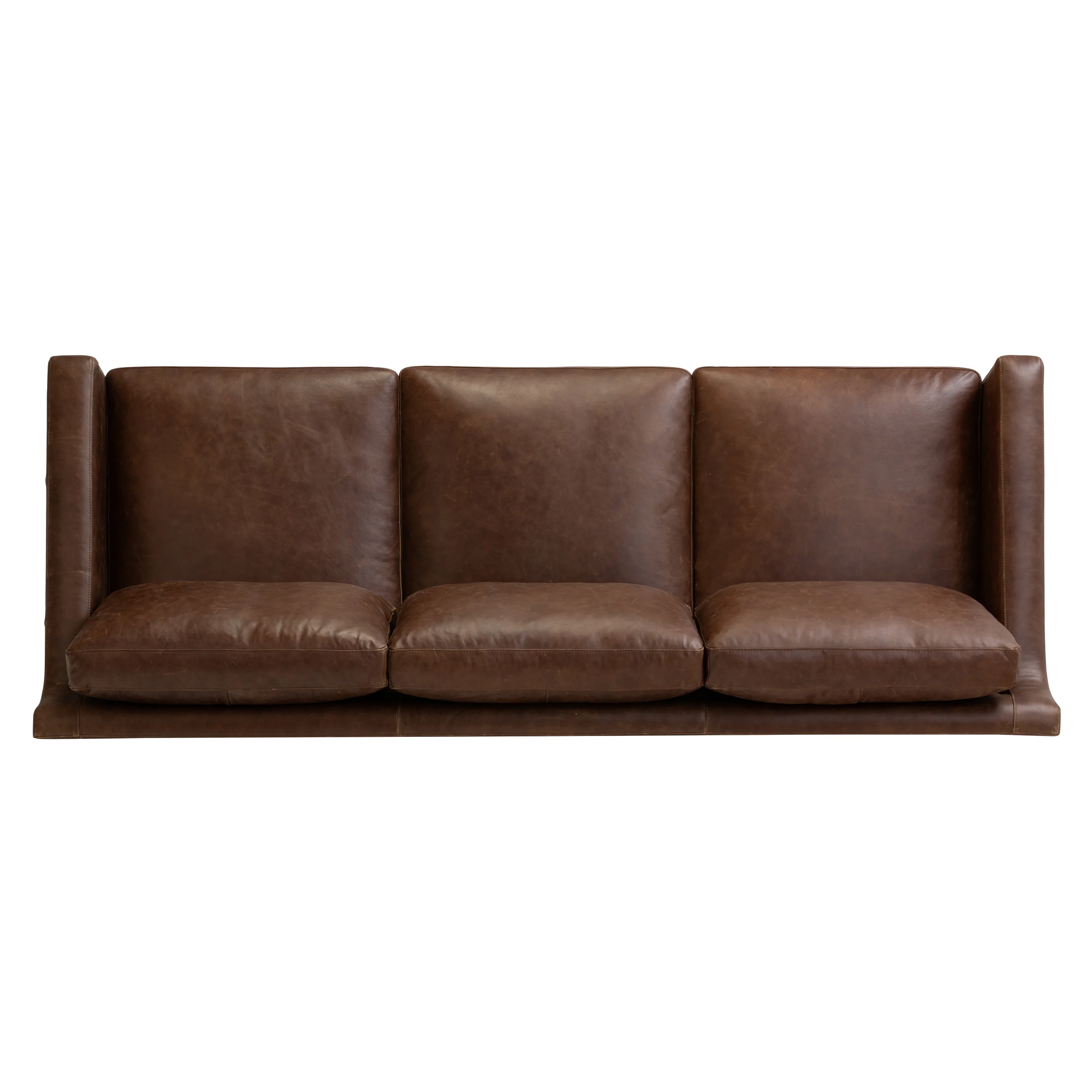 Sorrento 86" Leather Sofa | Chocolate Brown - Image 8