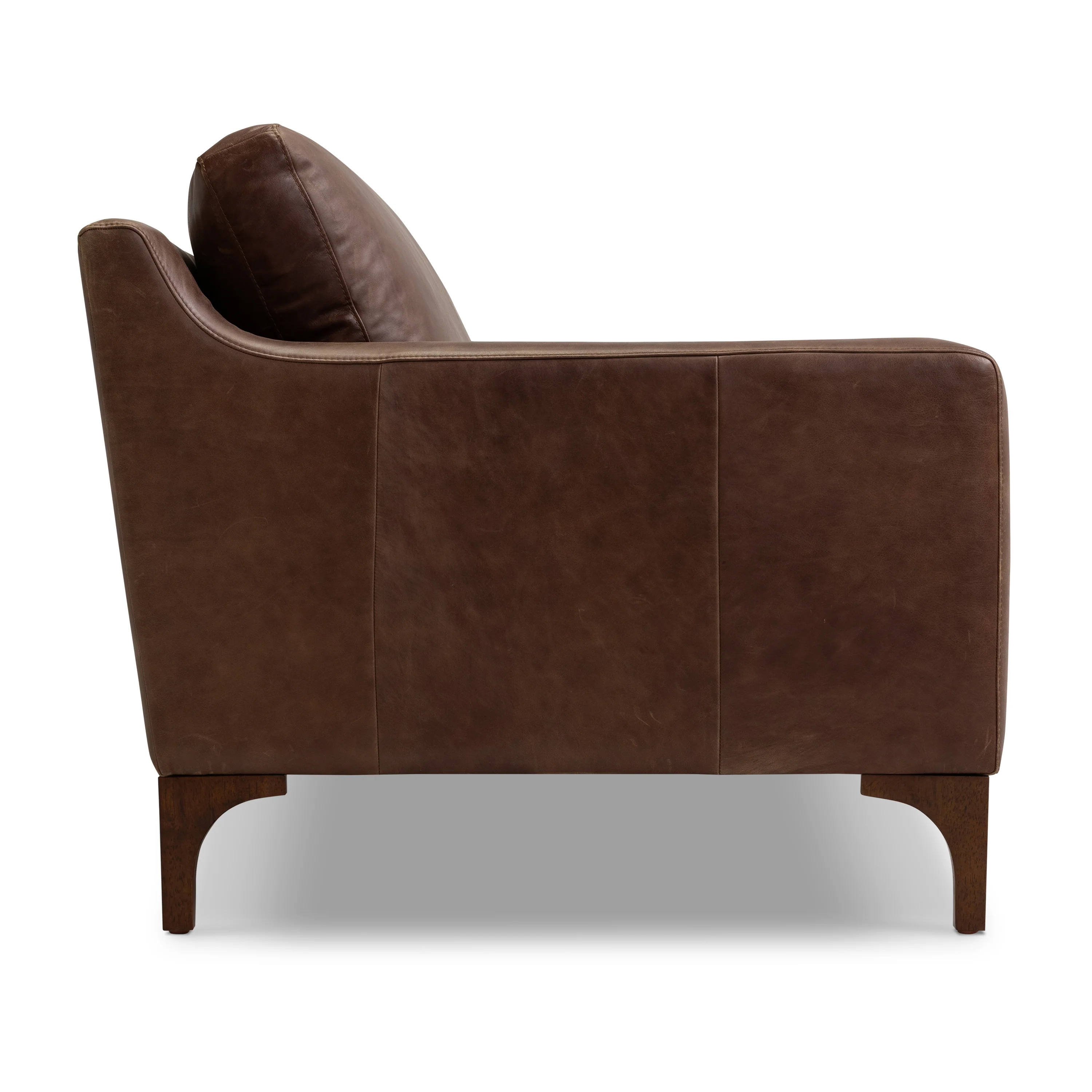 Sorrento 86" Leather Sofa | Chocolate Brown - Image 9