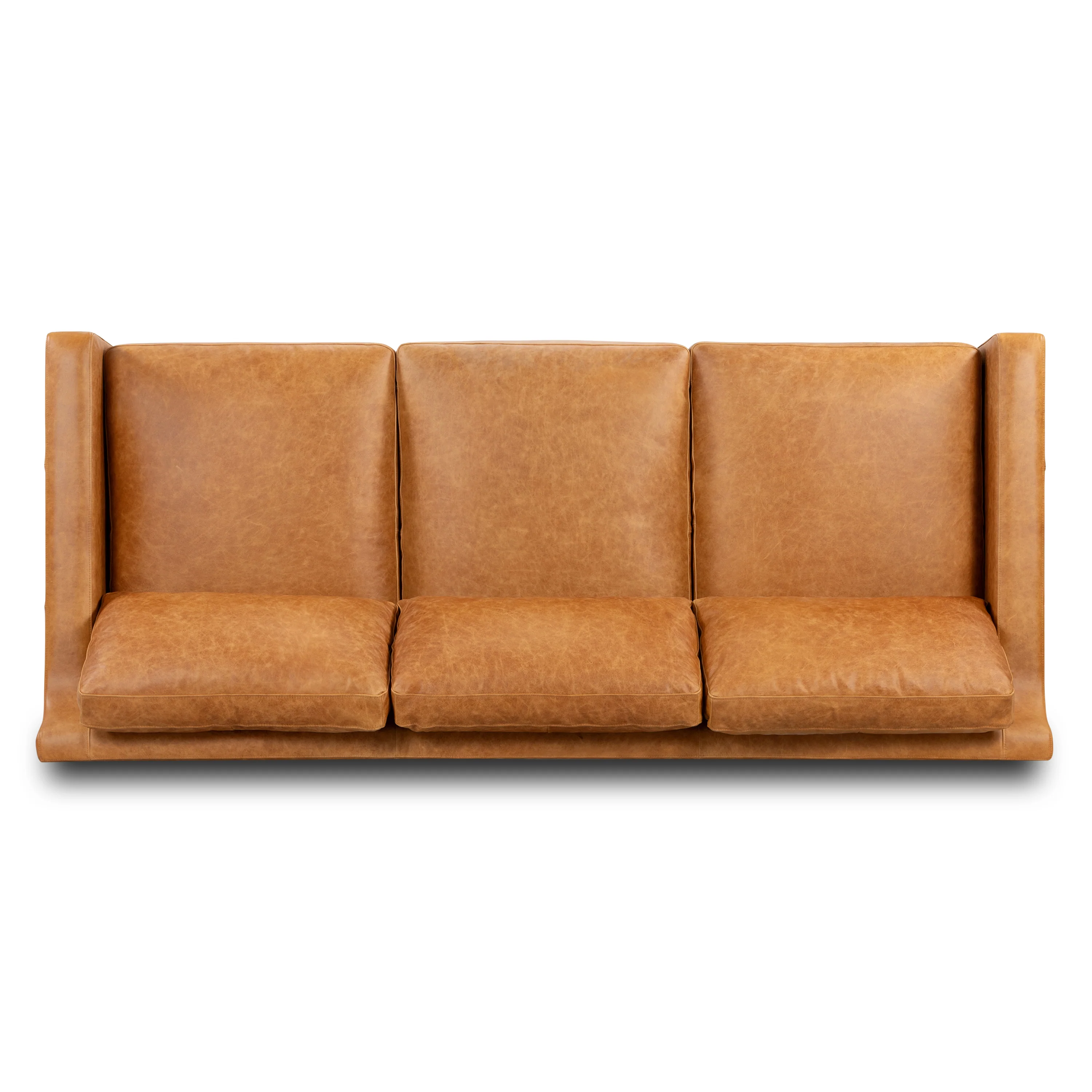 Sorrento 86" Leather Sofa | Cognac Tan - Image 10