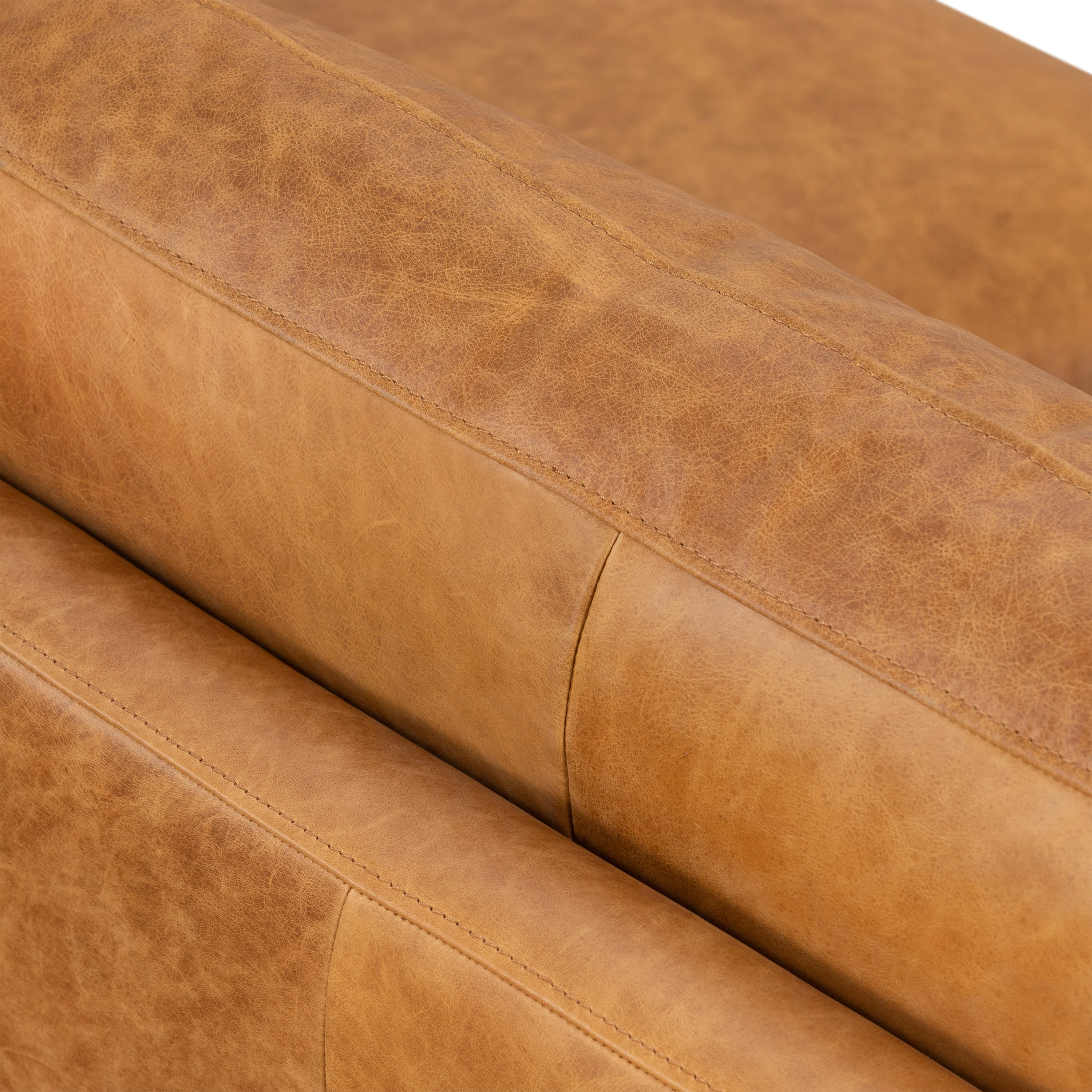Sorrento 86" Leather Sofa | Cognac Tan - Image 14