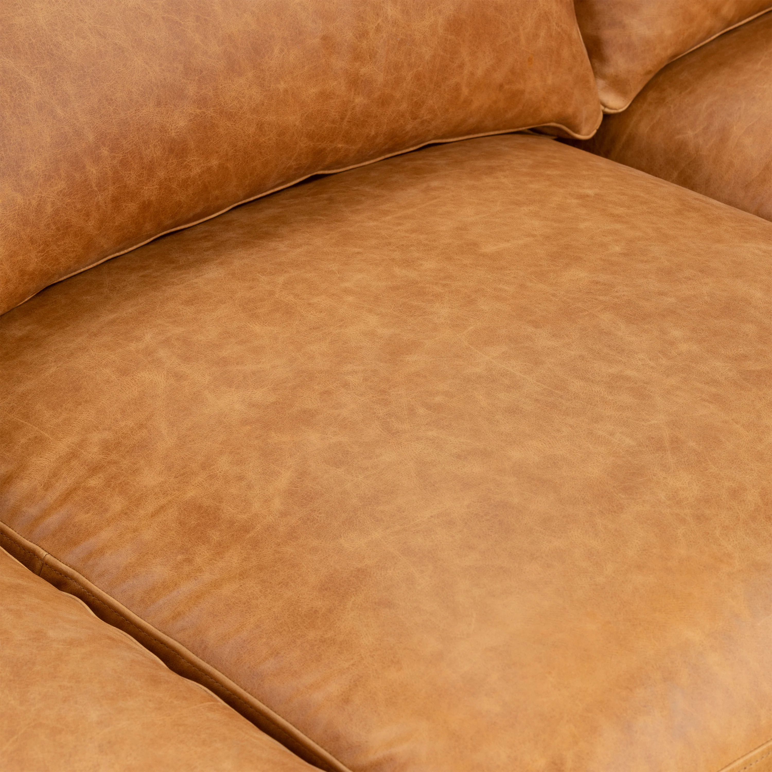 Sorrento 86" Leather Sofa | Cognac Tan - Image 16