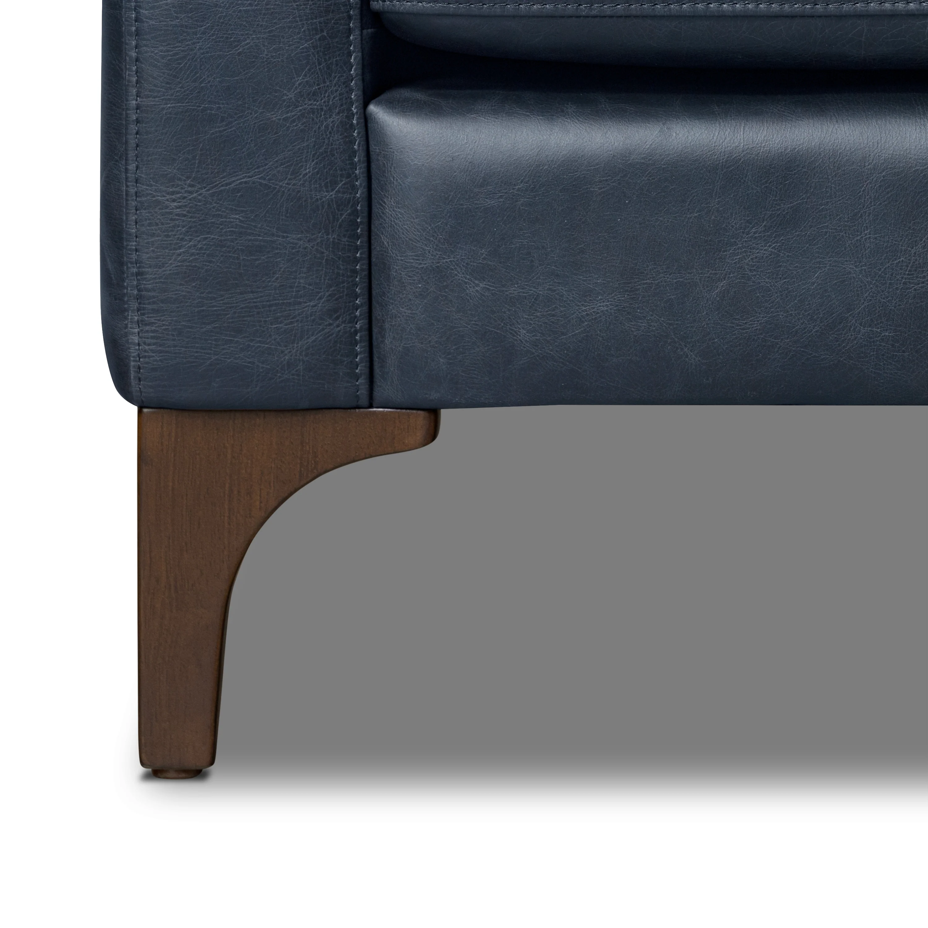 Sorrento 86" Leather Sofa | Nightfall Blue - Image 13