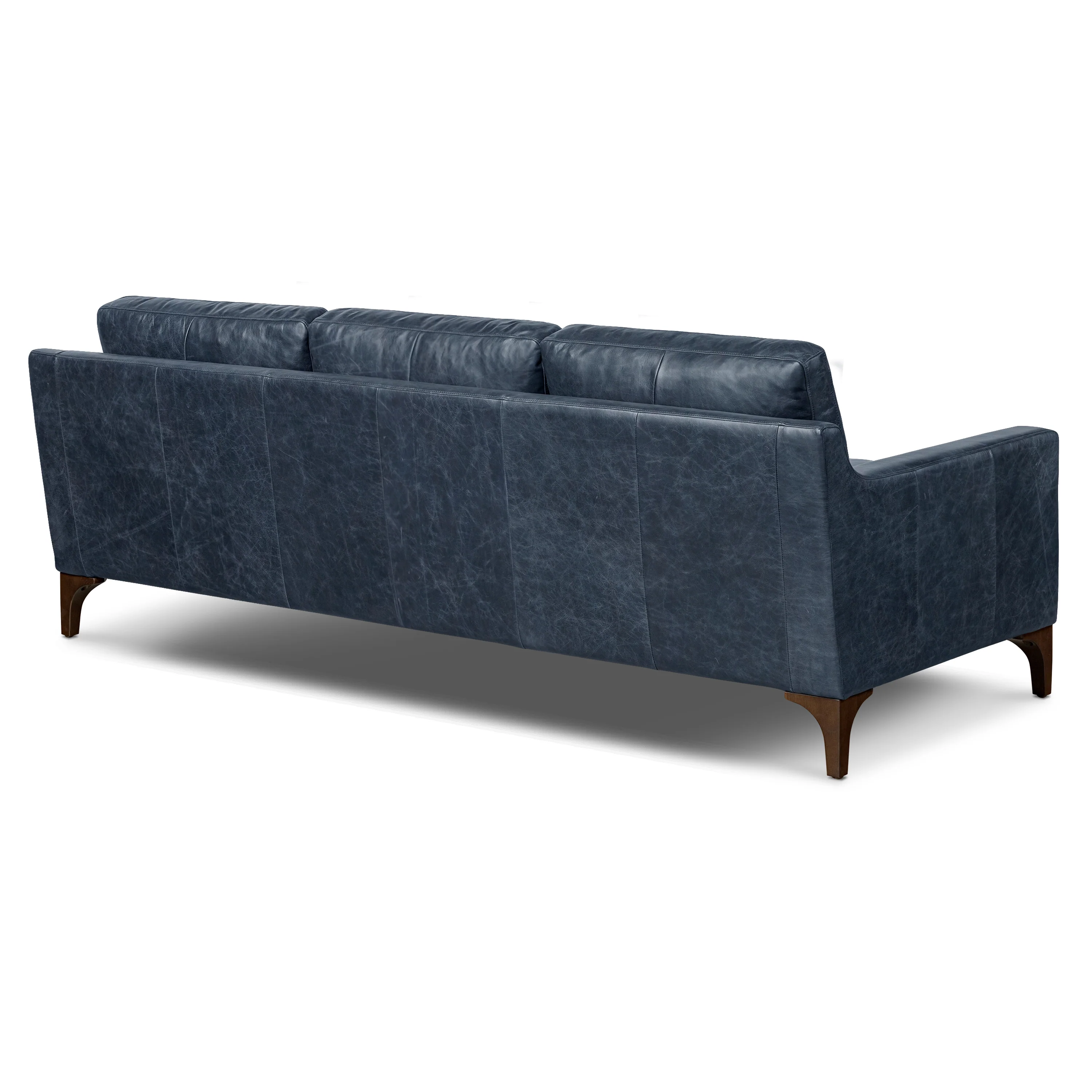 Sorrento 86" Leather Sofa | Nightfall Blue - Image 7