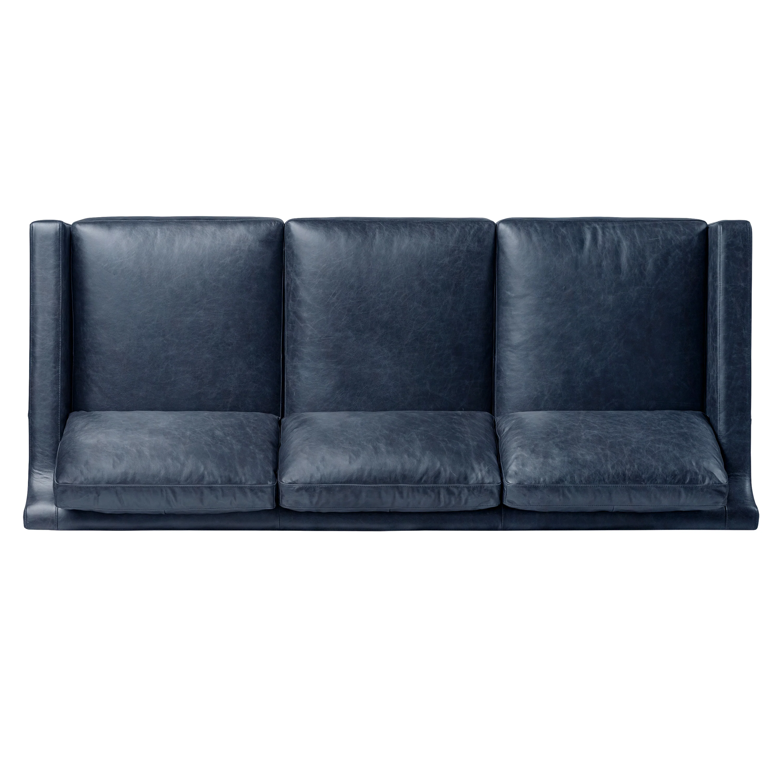 Sorrento 86" Leather Sofa | Nightfall Blue - Image 9