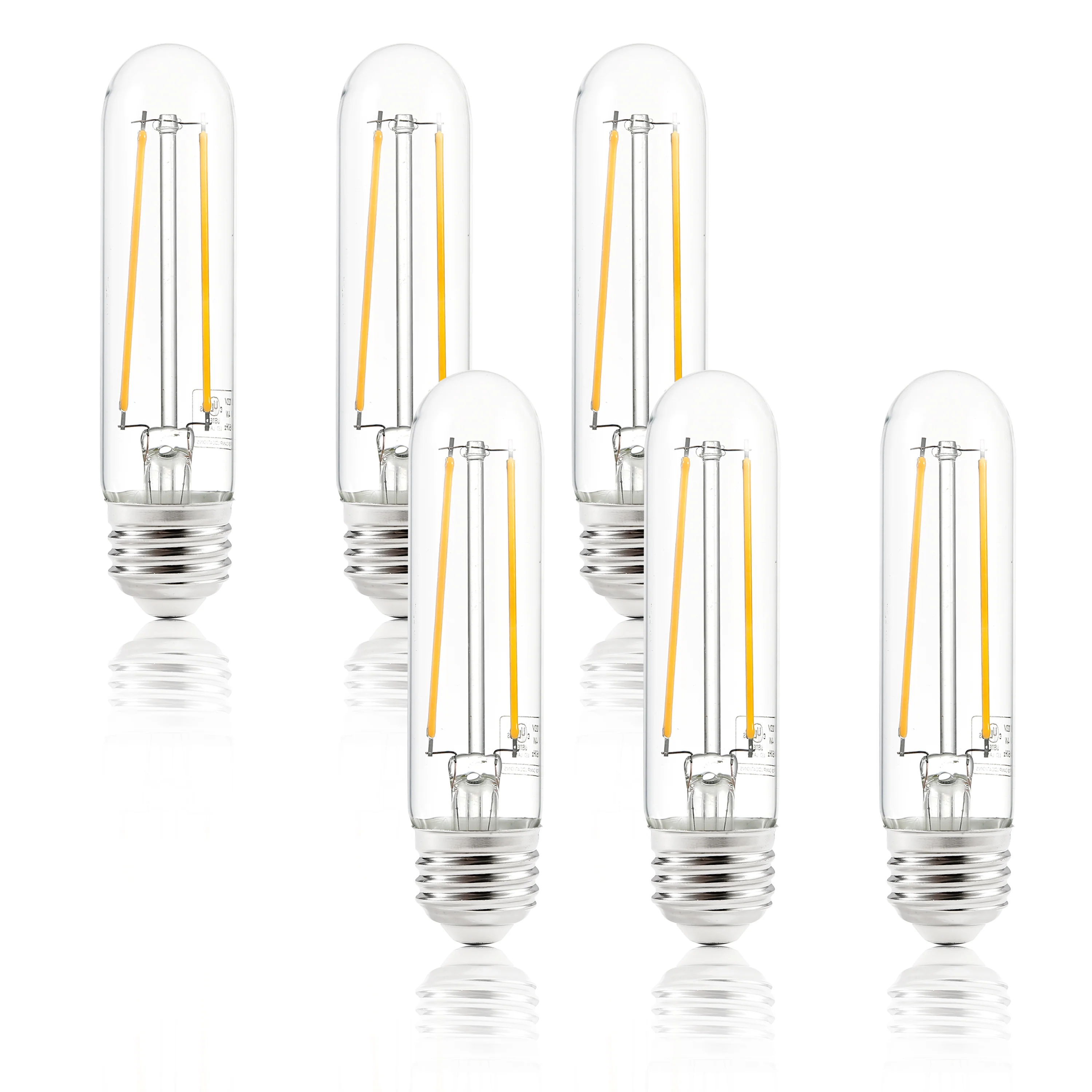 Sovana T10 / 4.9" Clear LED Filament Light Bulbs | Clear | Set of 6 - Image 9