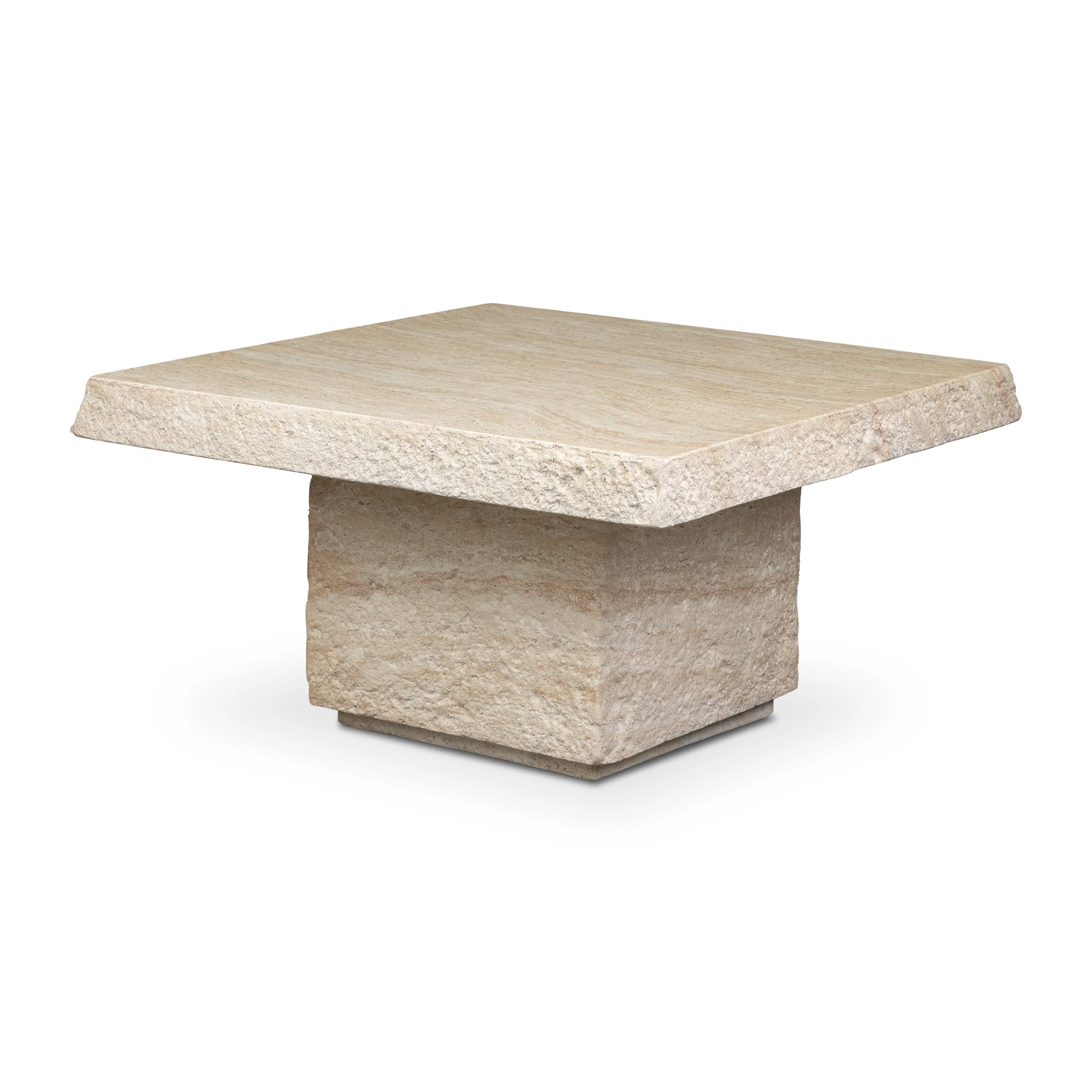 Stilo 35" Coffee Table | Travertine - Image 6