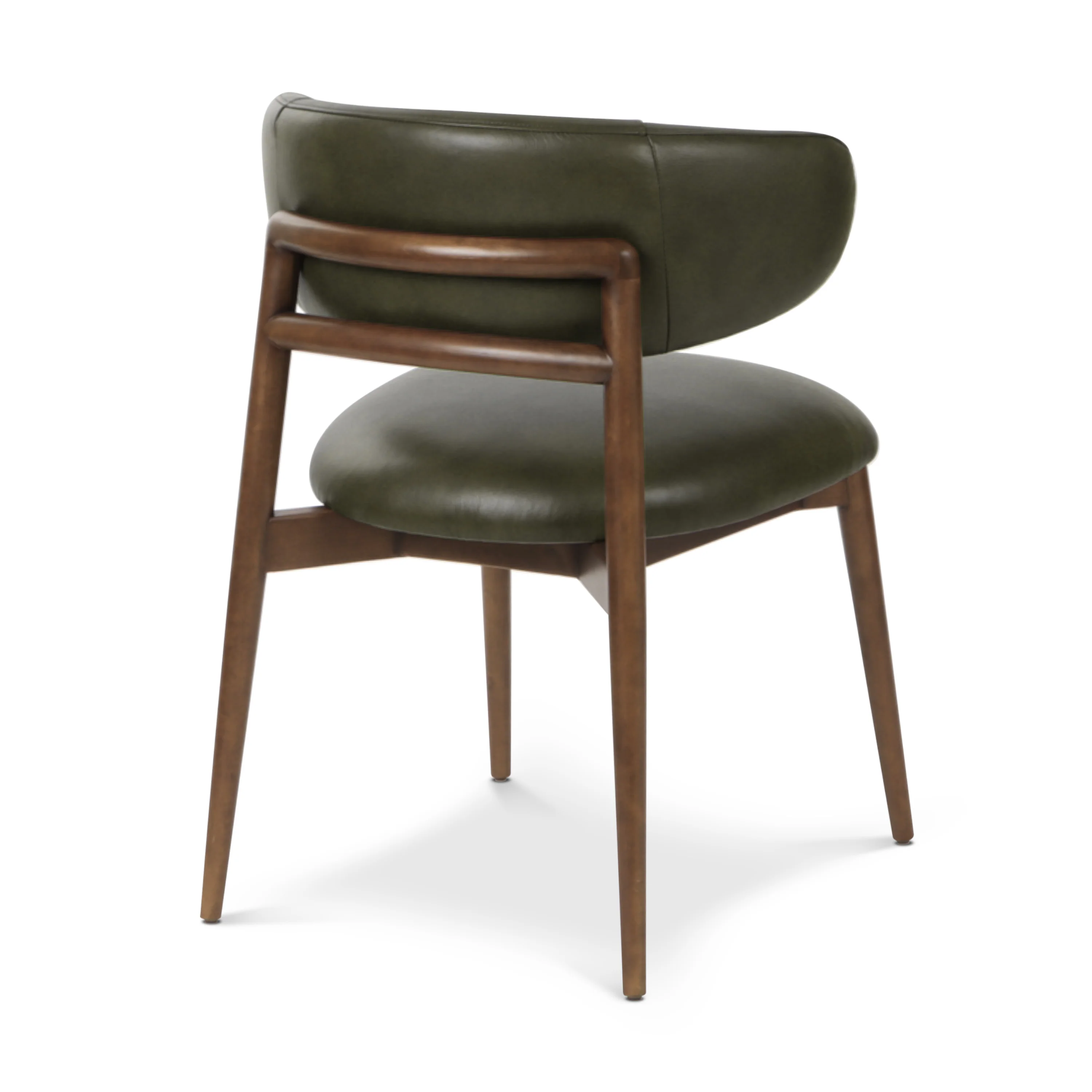 Talon Leather Dining Chair | Antique Green - Image 6