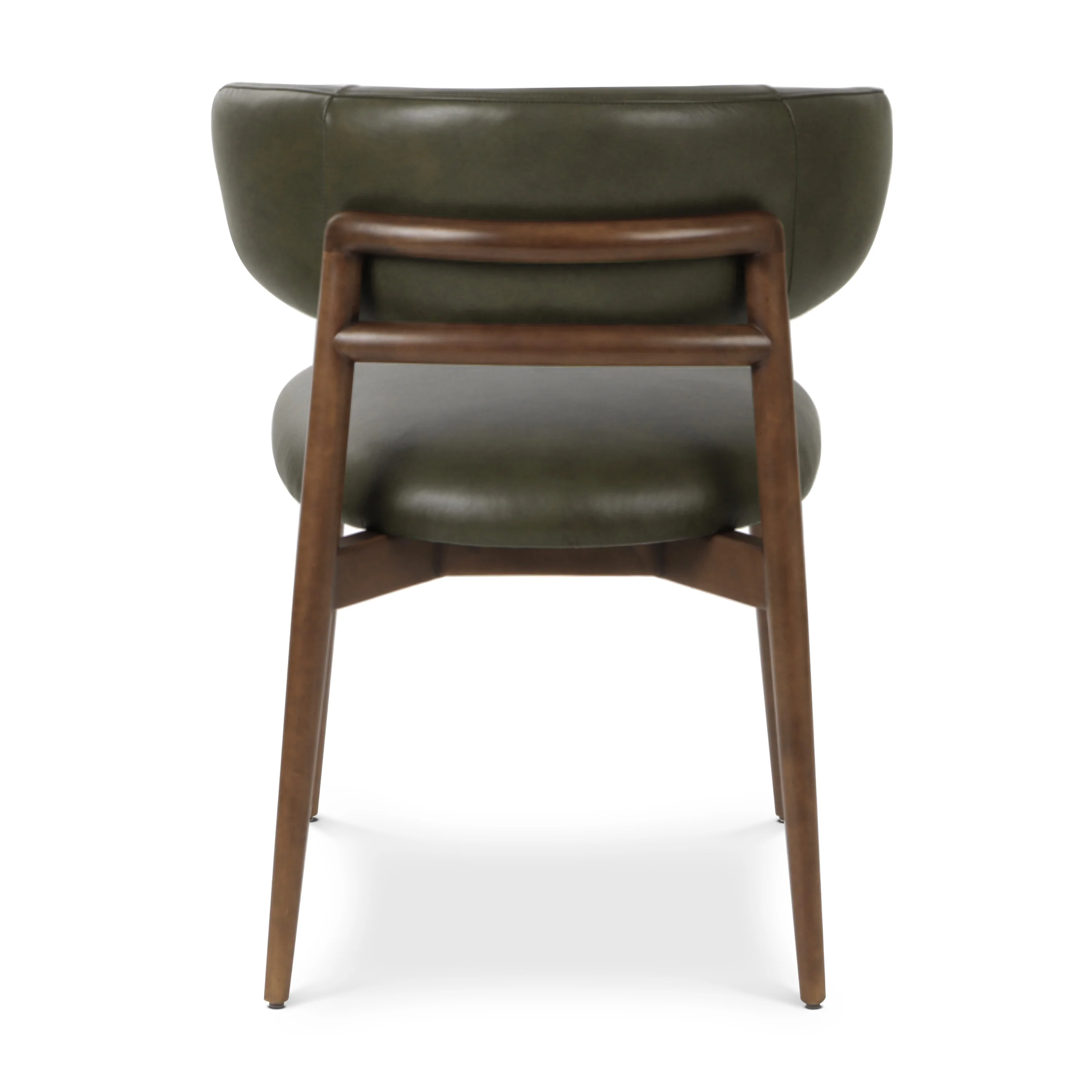 Talon Leather Dining Chair | Antique Green - Image 7
