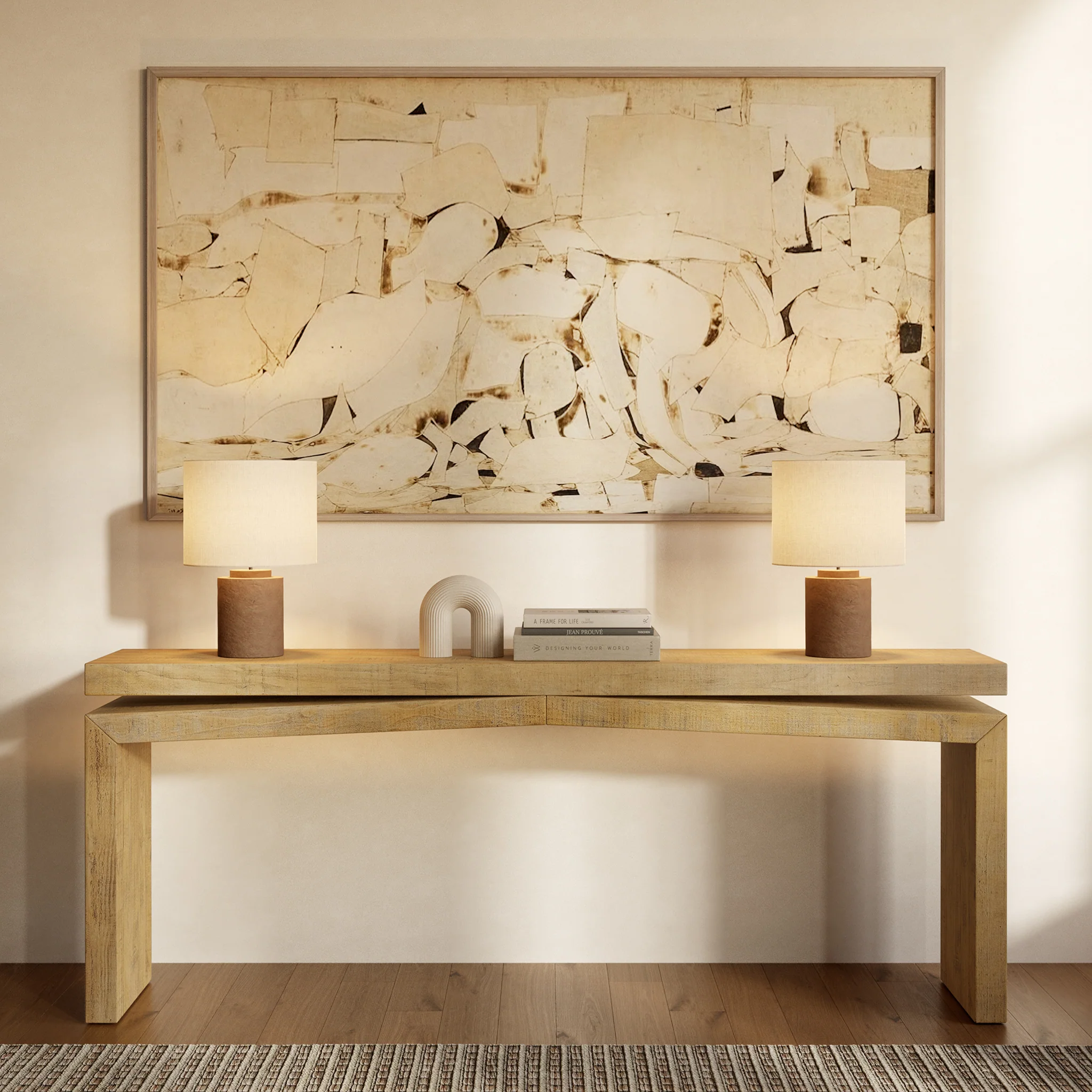 Tenby Console Table (78.75") | Natural - Image 2
