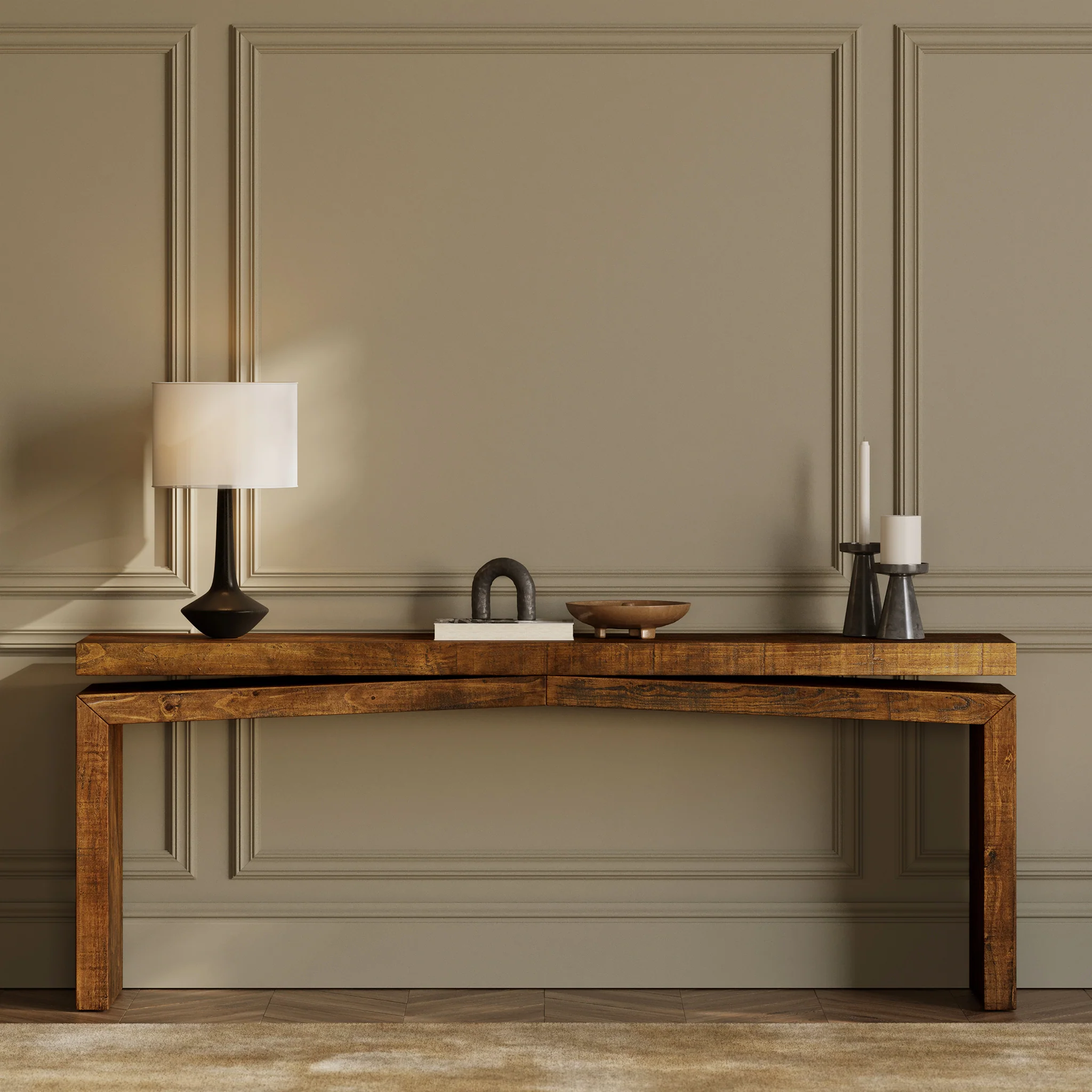Tenby Console Table (78.75") | Walnut - Image 2