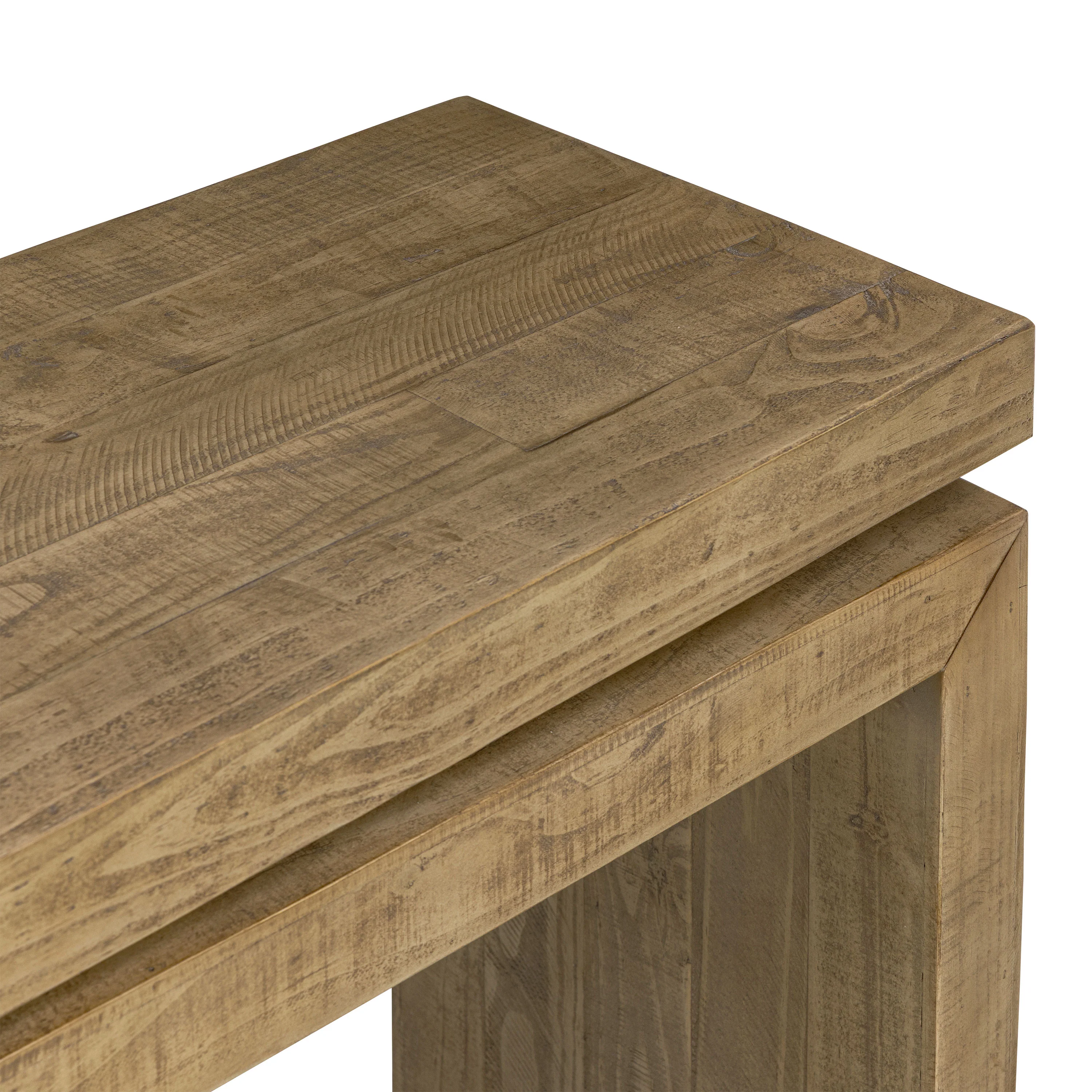 Tenby Console Table (78.75") | Weathered Pine - Image 9
