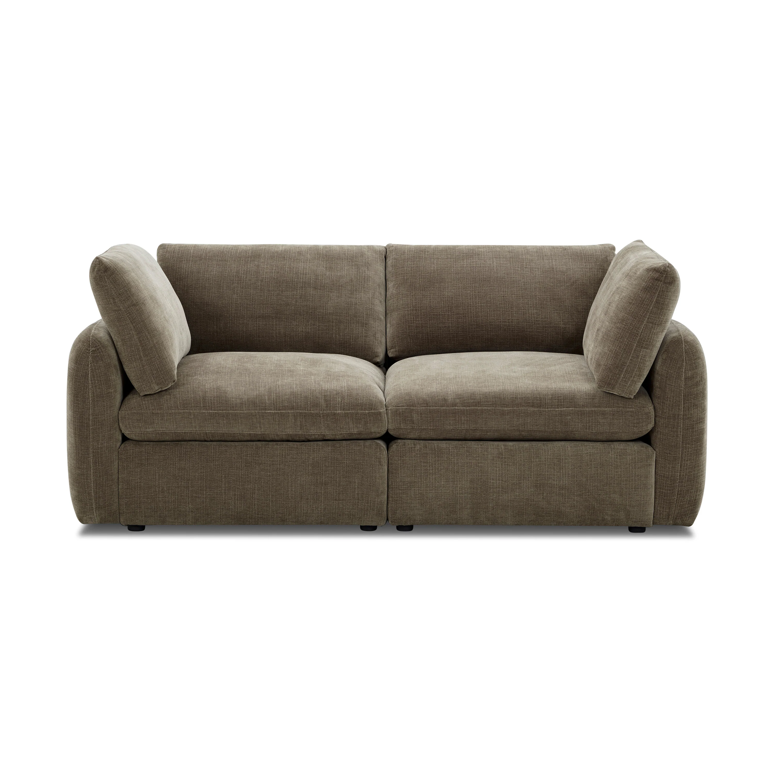 Tonga Modular 2-Piece Apartment Sofa | Clove Brown - Image 3