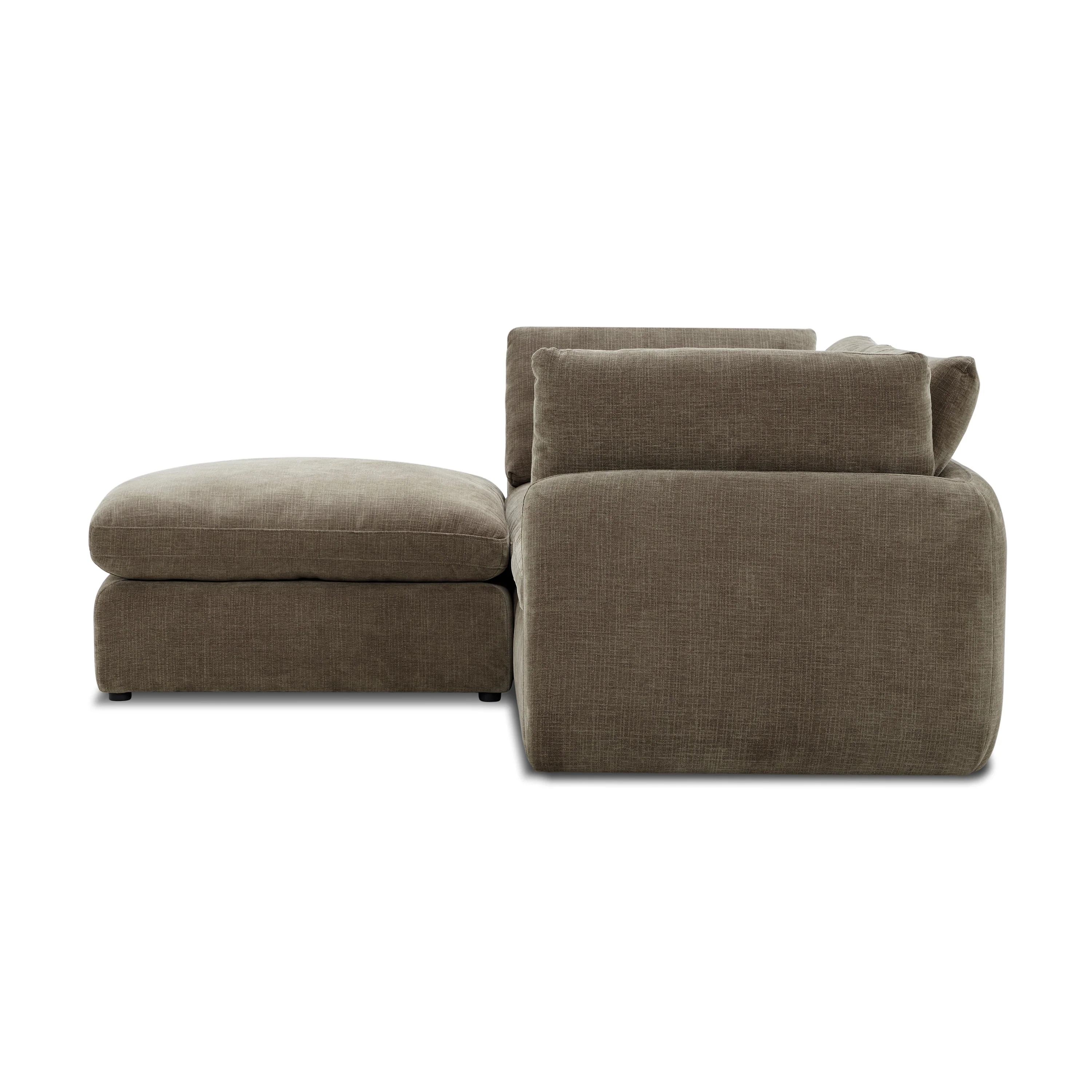 Tonga Modular 3-Piece L-Shaped Sectional with Reversible Ottoman | Clove Brown - Image 5