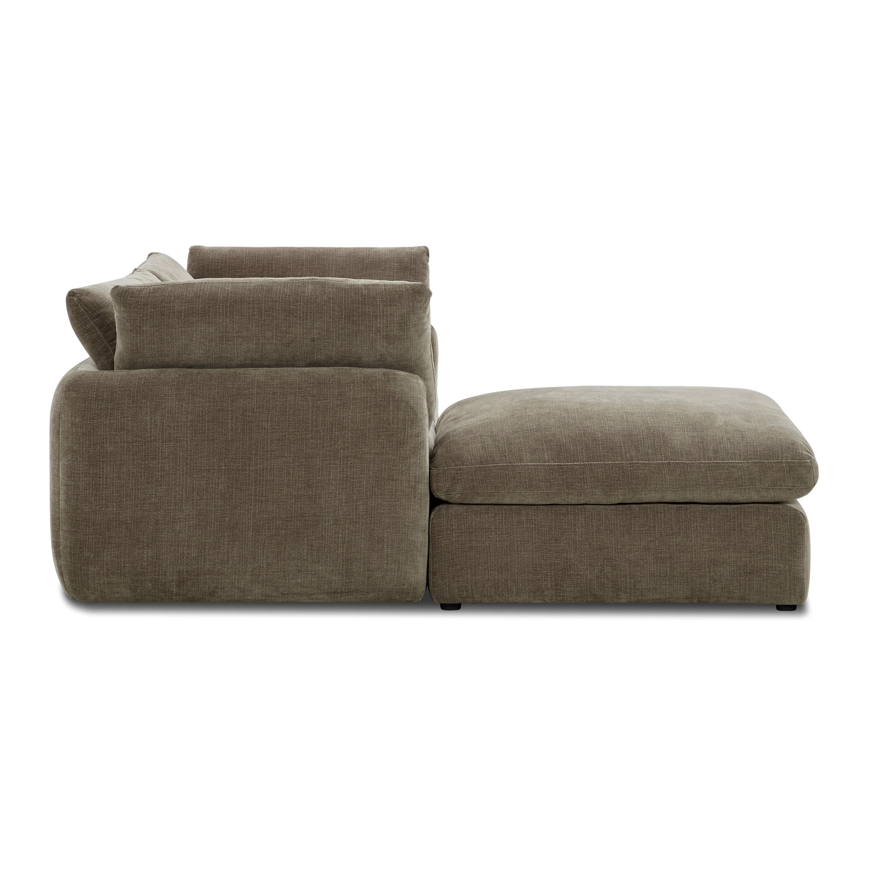 Tonga Modular 3-Piece L-Shaped Sectional with Reversible Ottoman | Clove Brown - Image 6