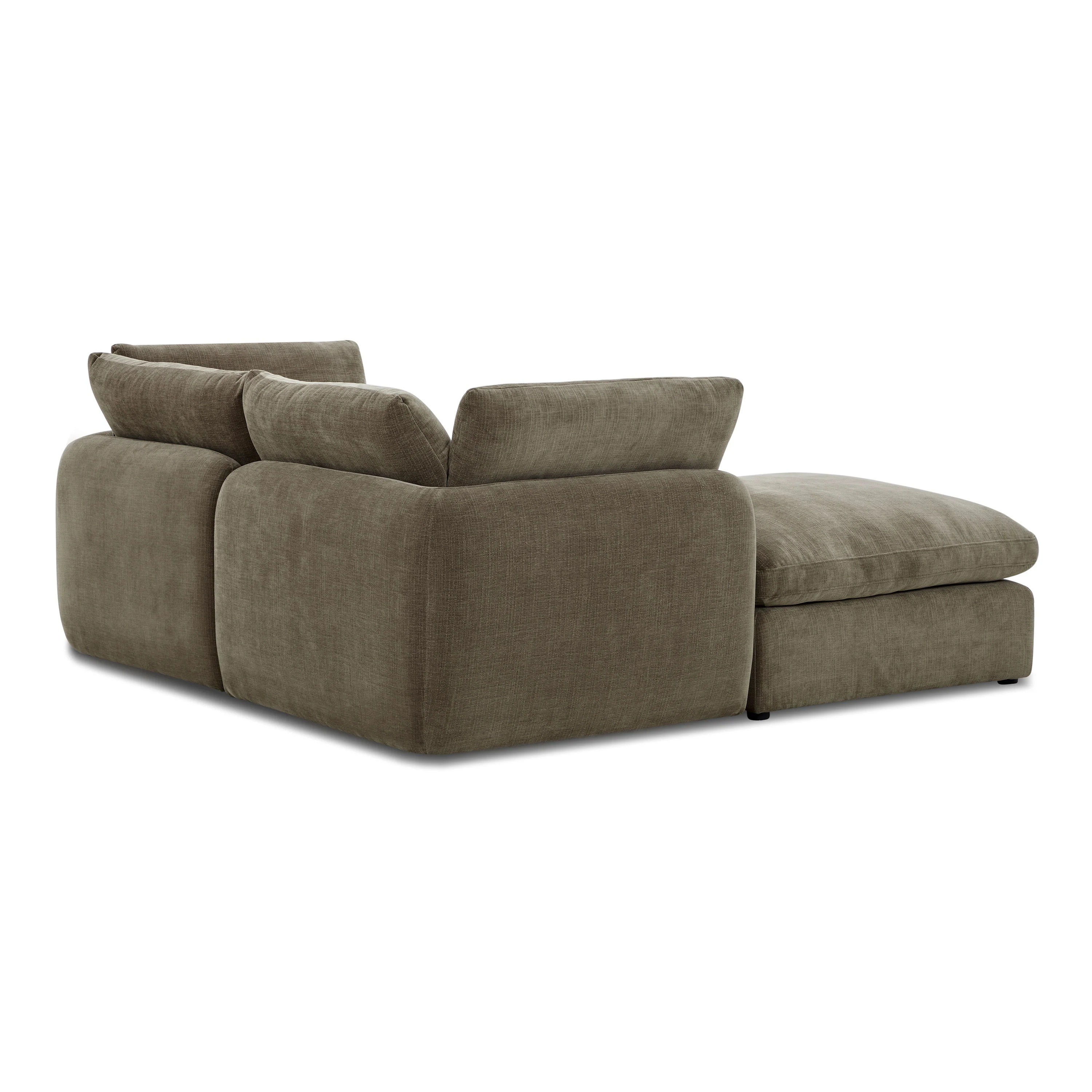 Tonga Modular 3-Piece L-Shaped Sectional with Reversible Ottoman | Clove Brown - Image 7