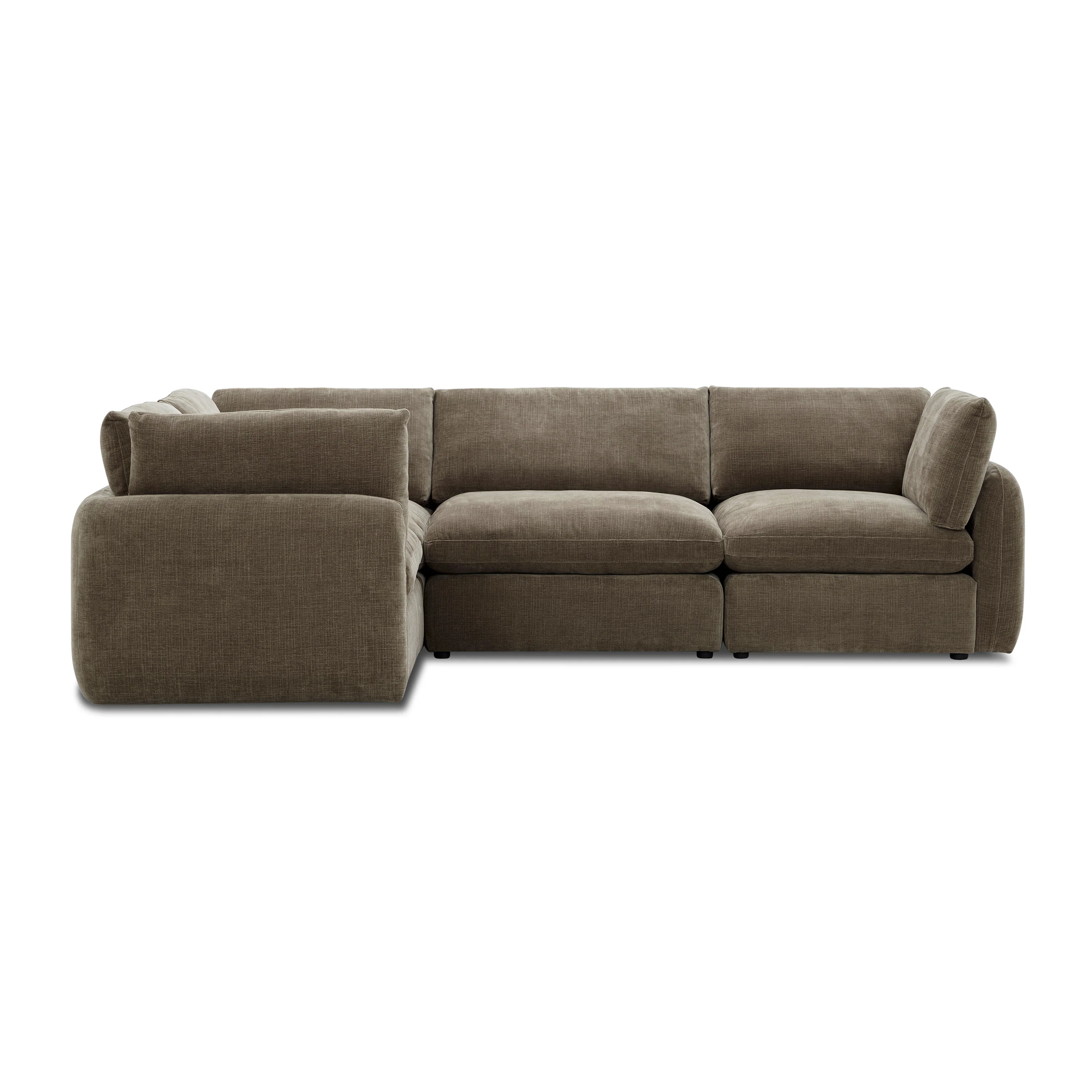 Tonga Modular 4-Piece L-Shaped Sectional | Clove Brown - Image 3