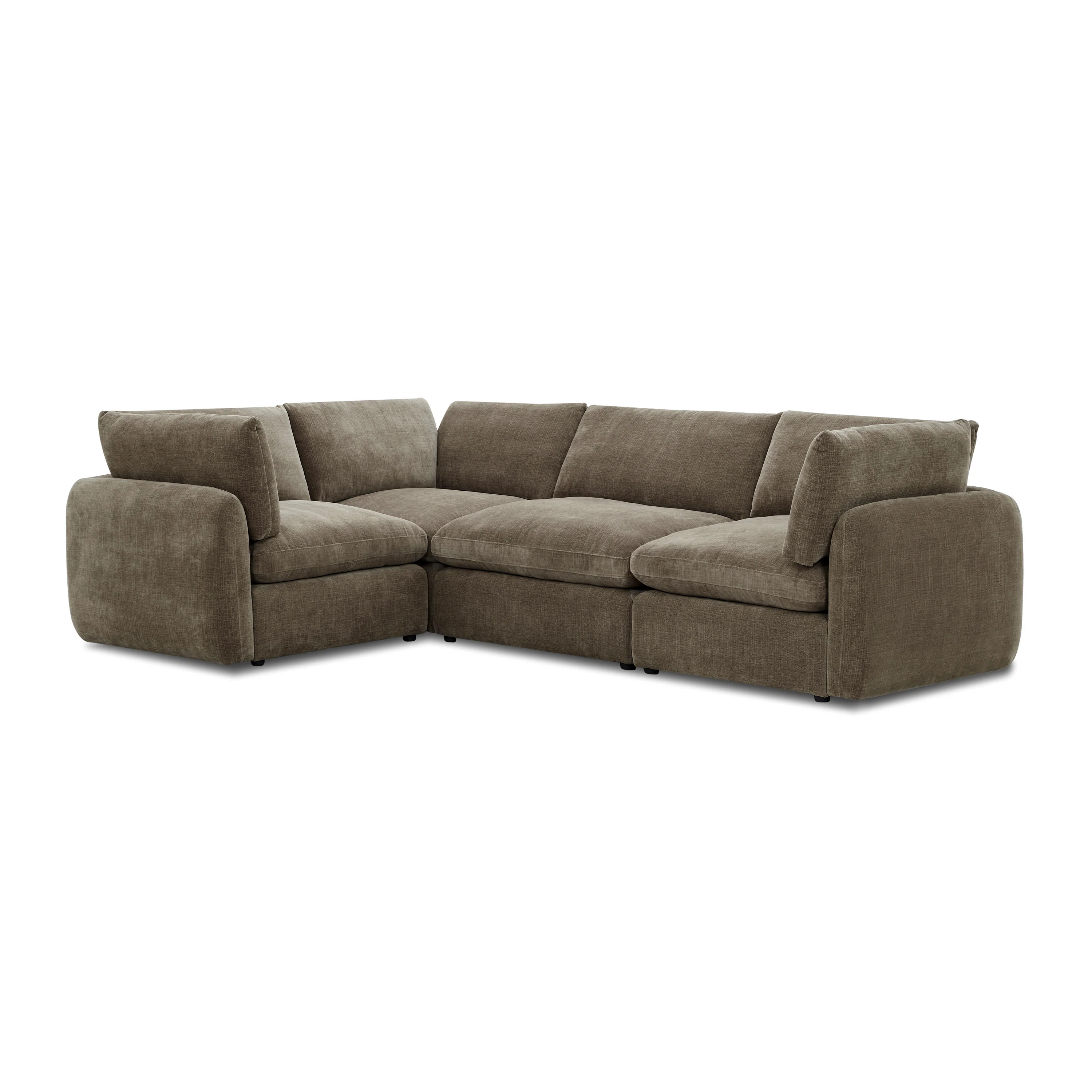 Tonga Modular 4-Piece L-Shaped Sectional | Clove Brown - Image 4