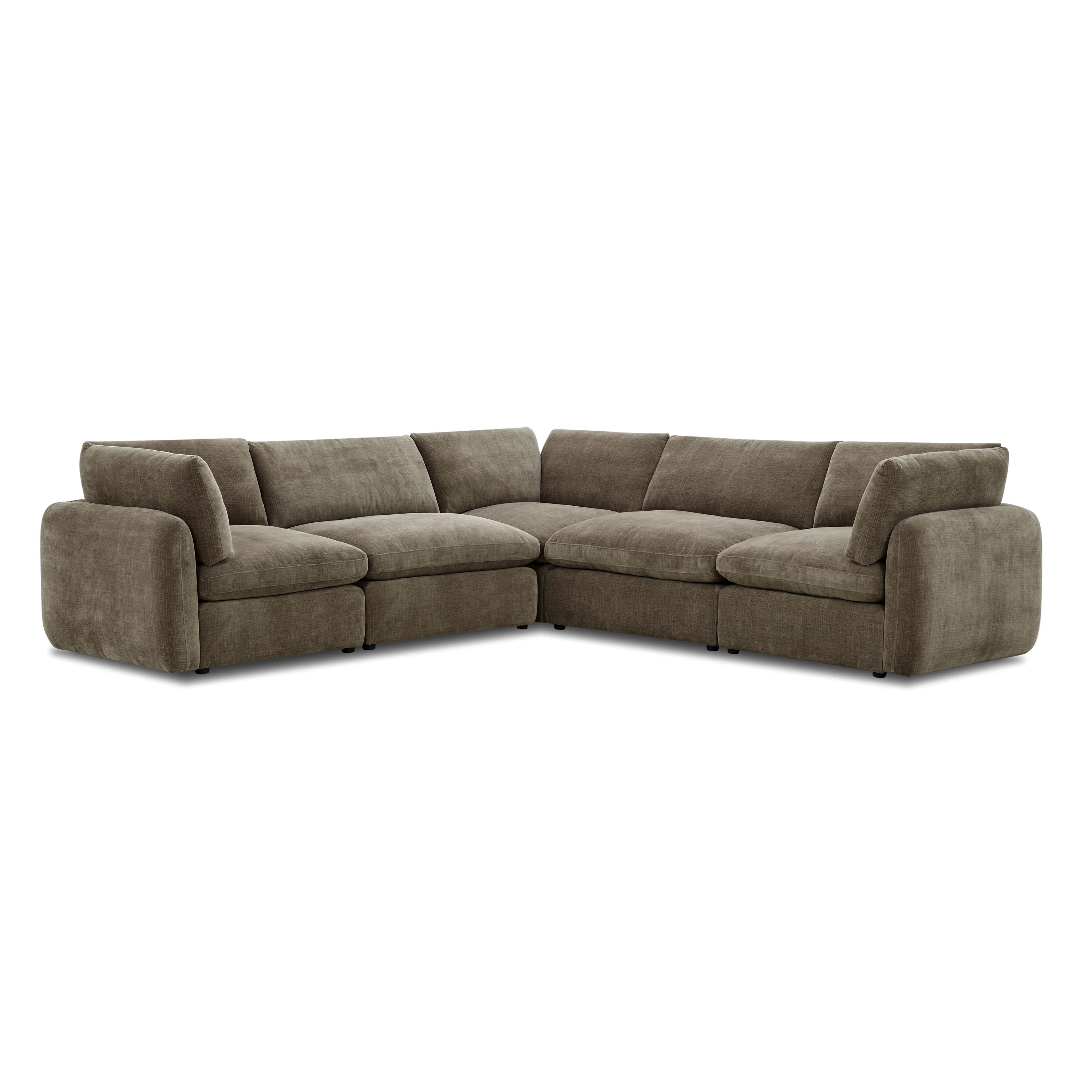 Tonga Modular 5-Piece L-Shaped Corner Sectional | Clove Brown - Image 3